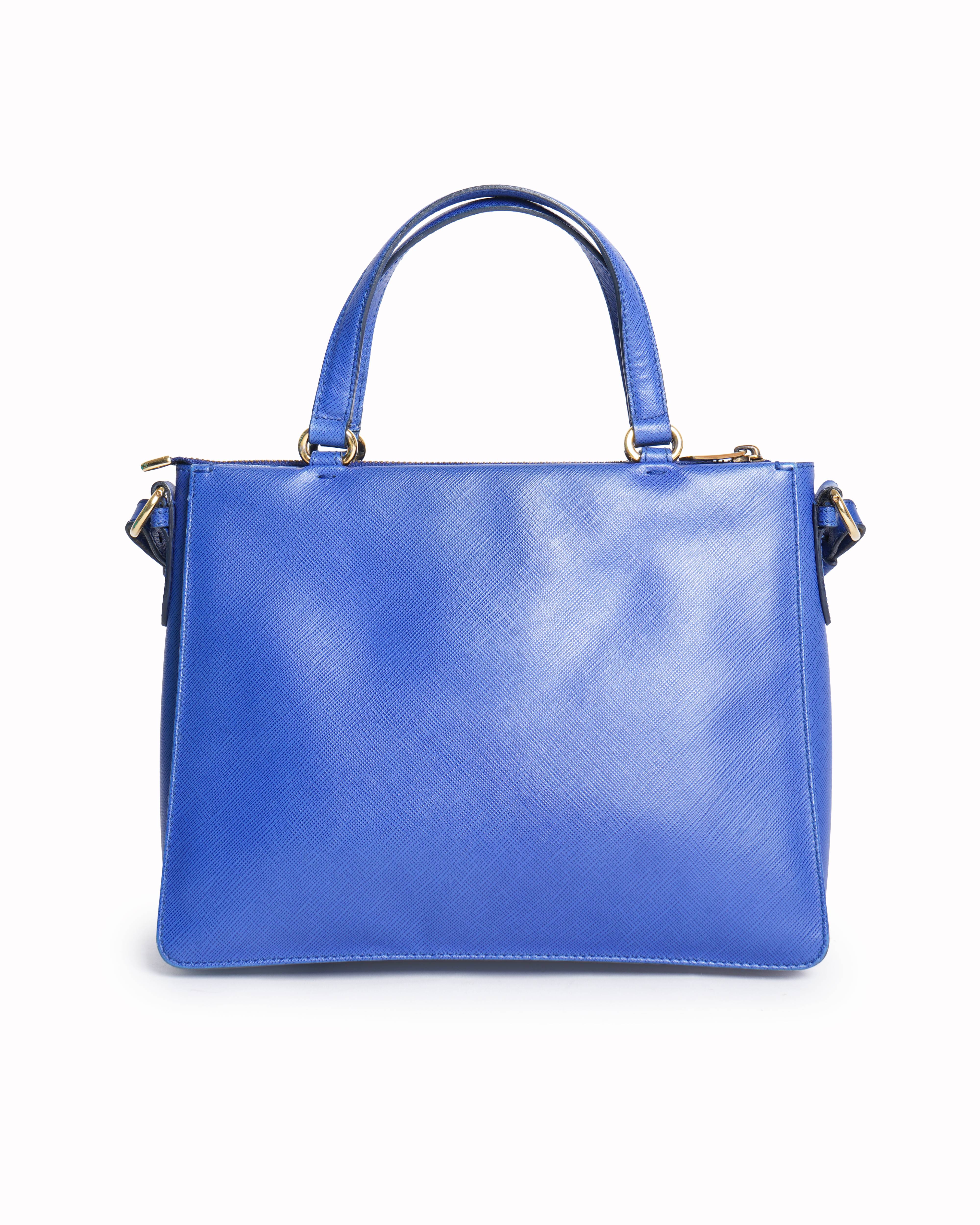 Salvatore Ferragamo Top Handle Bag In Blue