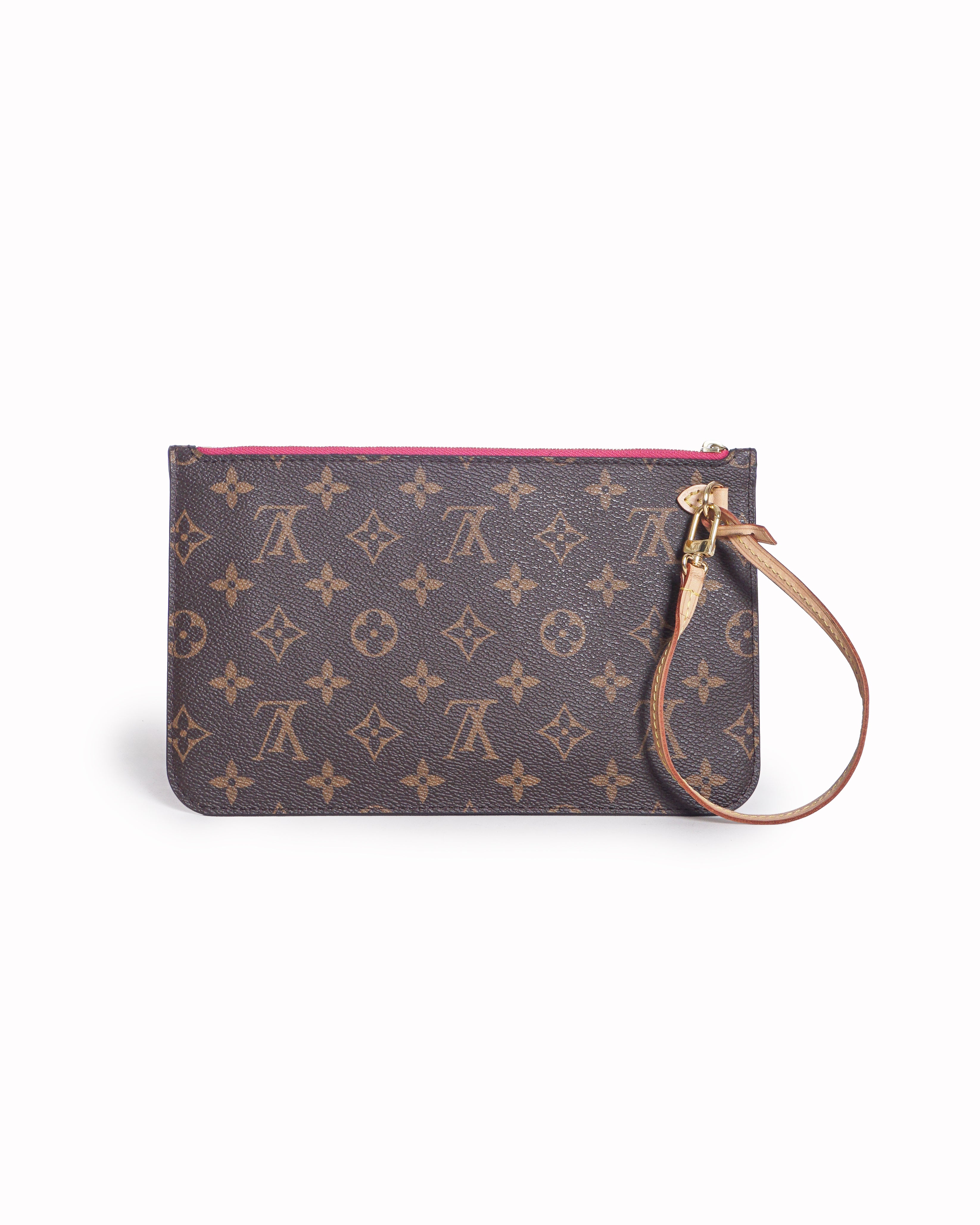 Louis Vuitton Monogram Canvas Pochette Clutch Wristlet