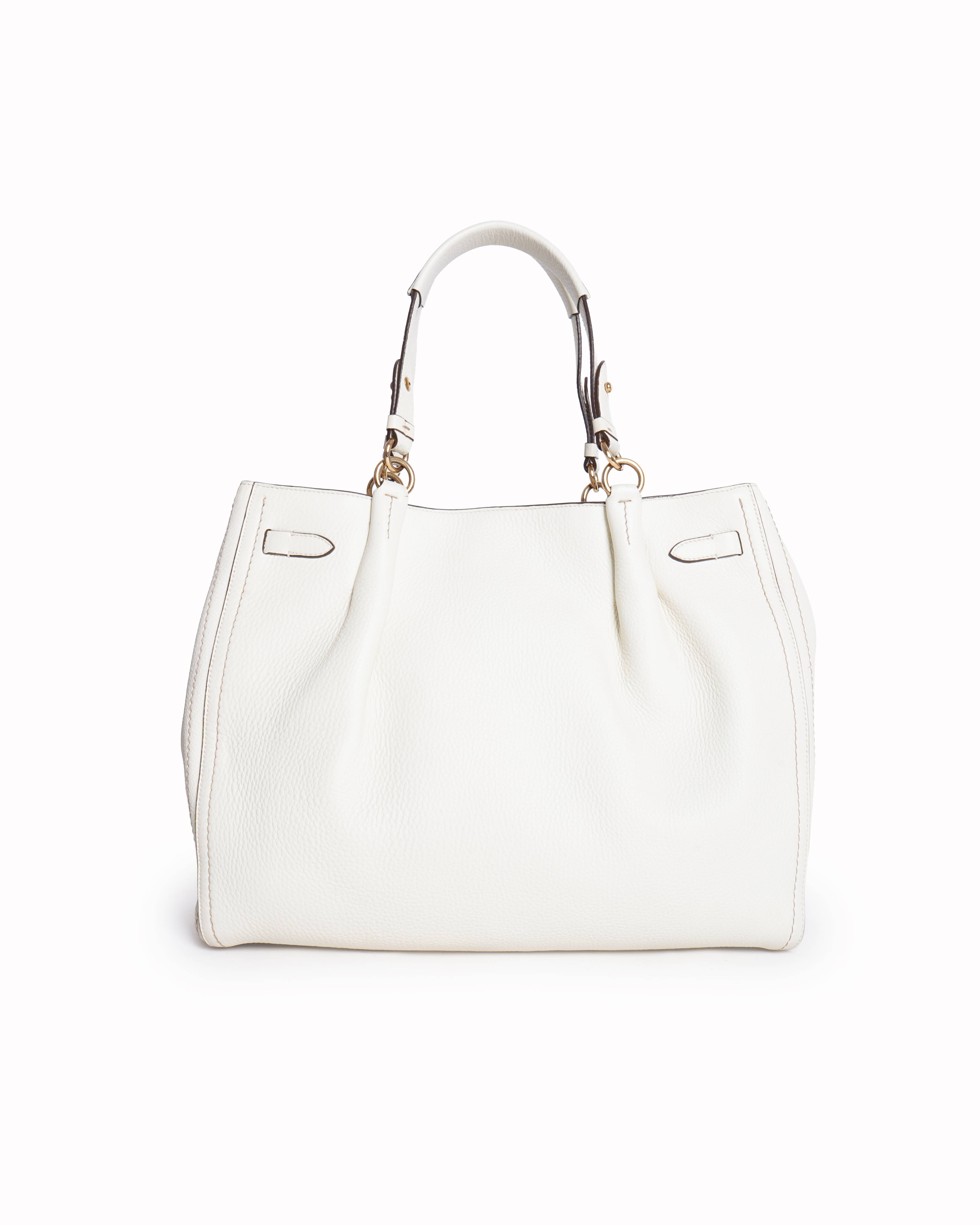 Salvatore Ferragamo white Tote Bag Handbag