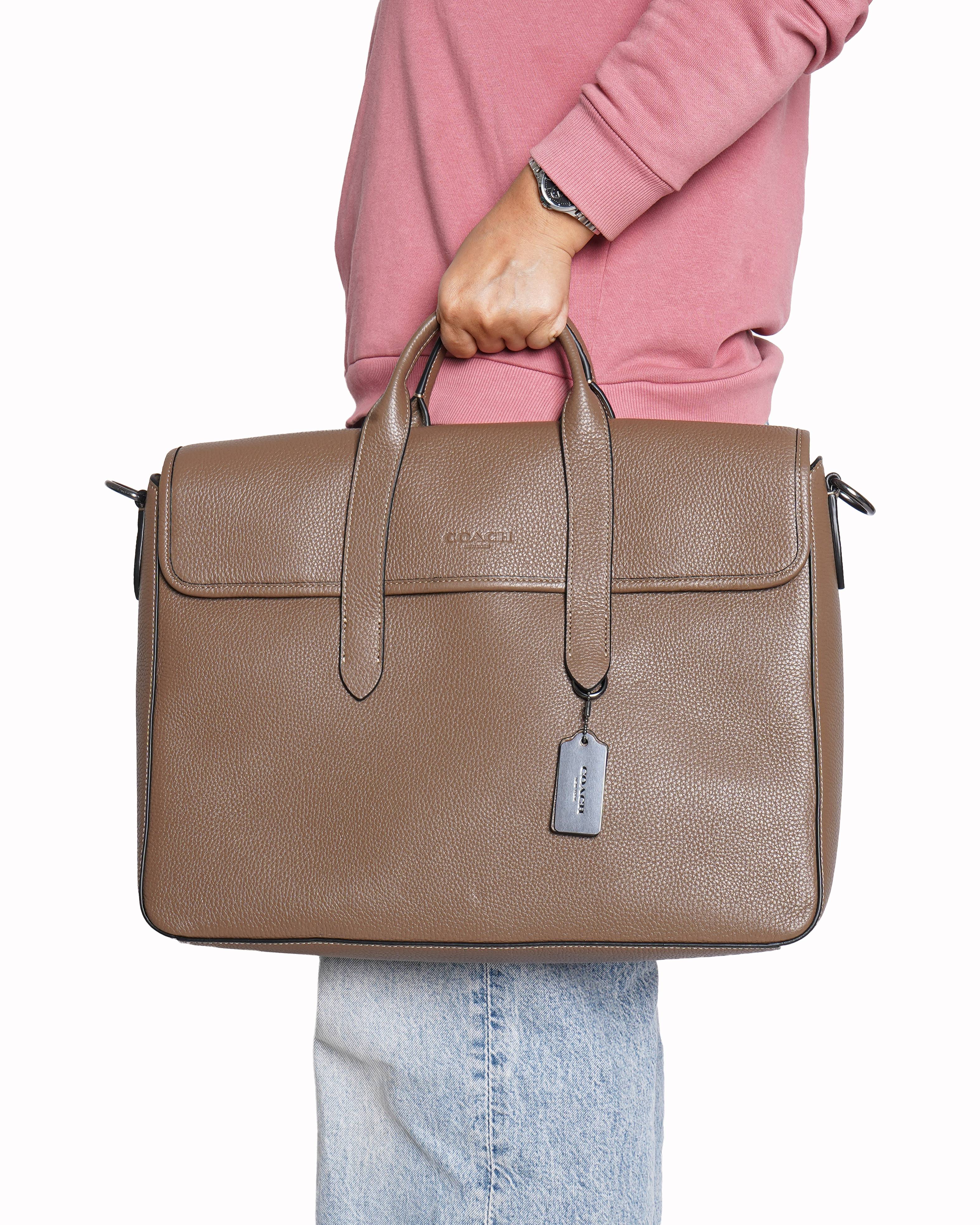 New Coach Sullivan Portfolio Brief Handbag with shouder strap