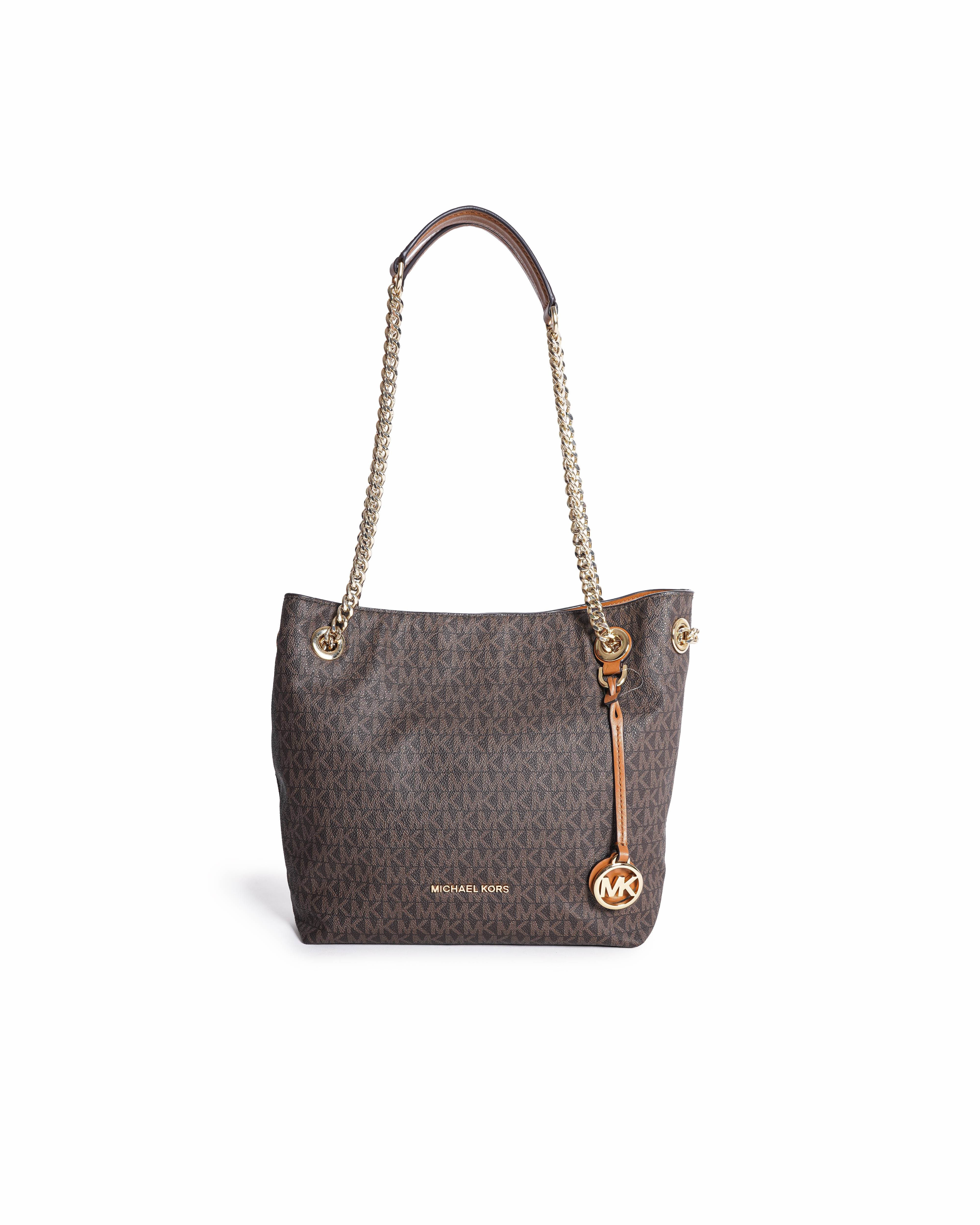 Michael Kors Jet Set Chain Signature Medium Shoulder Tote Bag