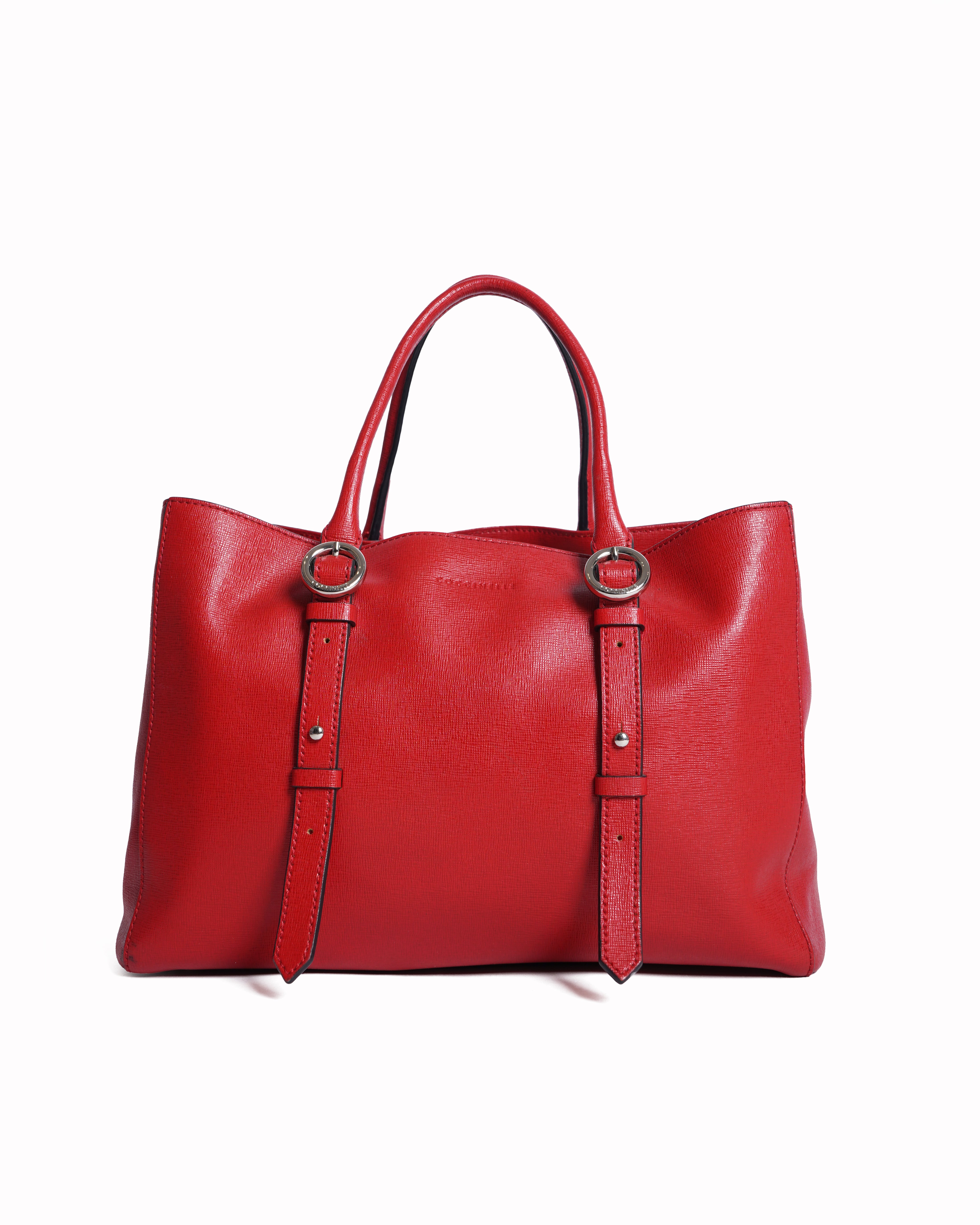 Coccinelle Red Leather Shoulder Bag