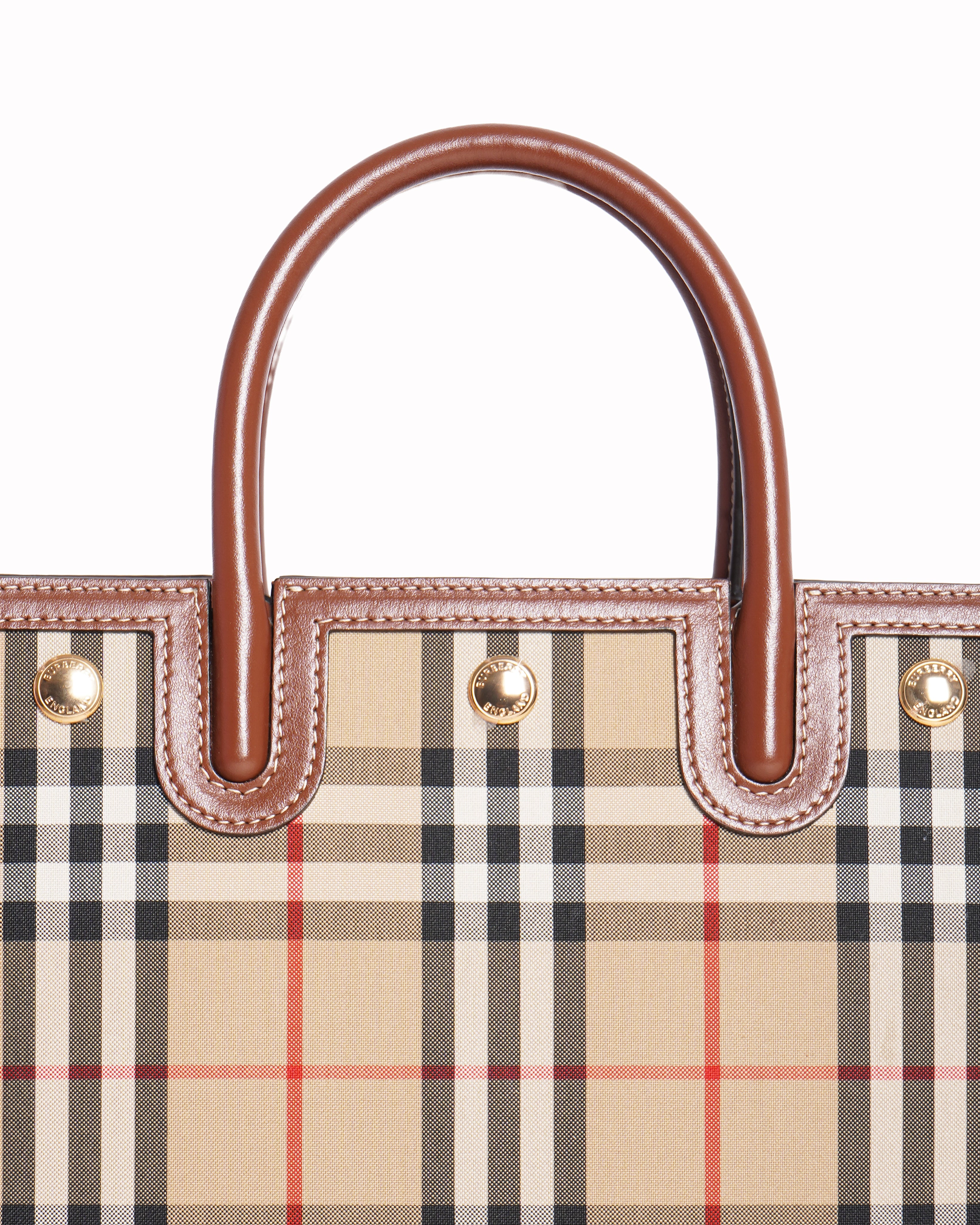 Burberry Mini Vintage Check Two-handle Title Bag
