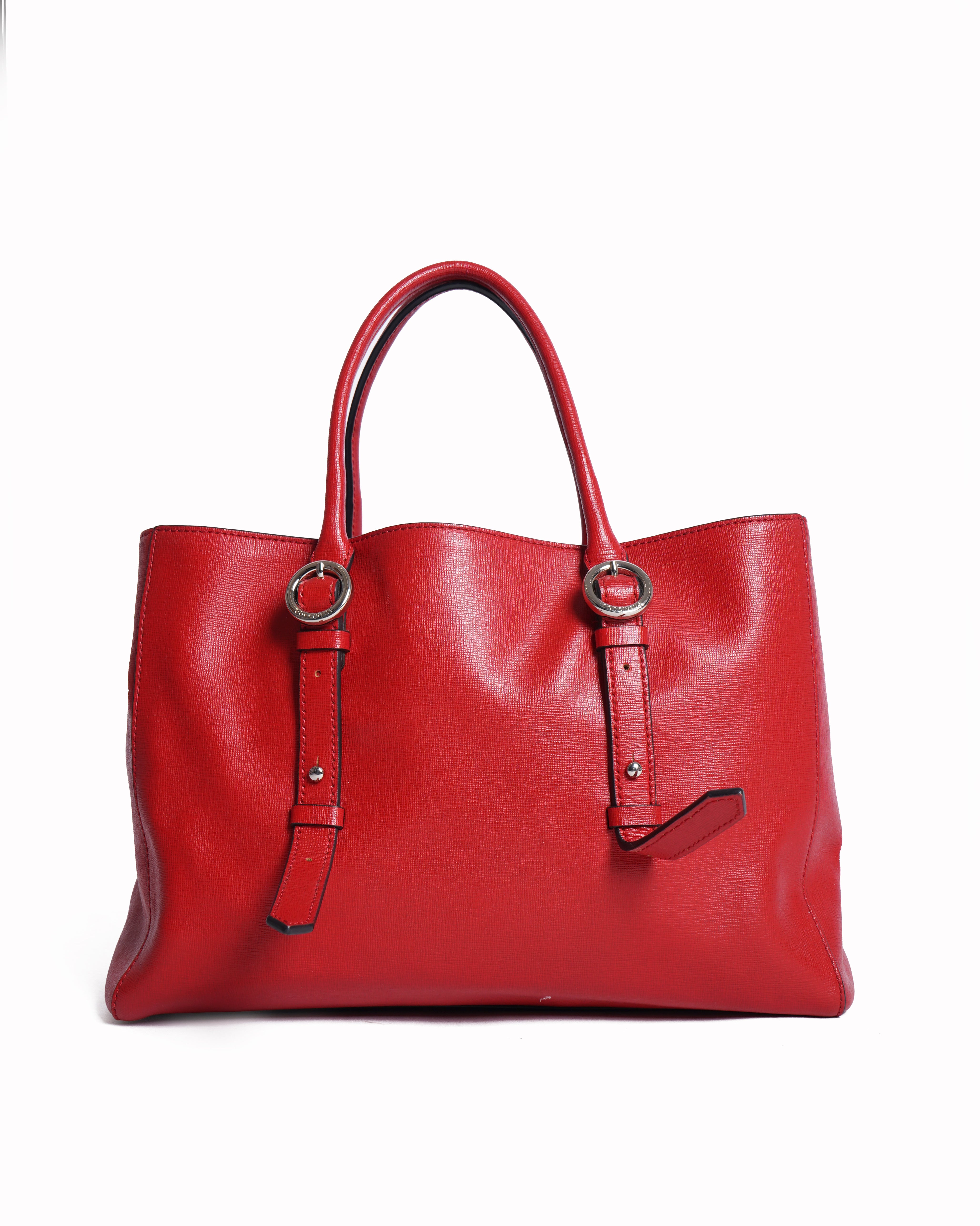 Coccinelle Red Leather Shoulder Bag