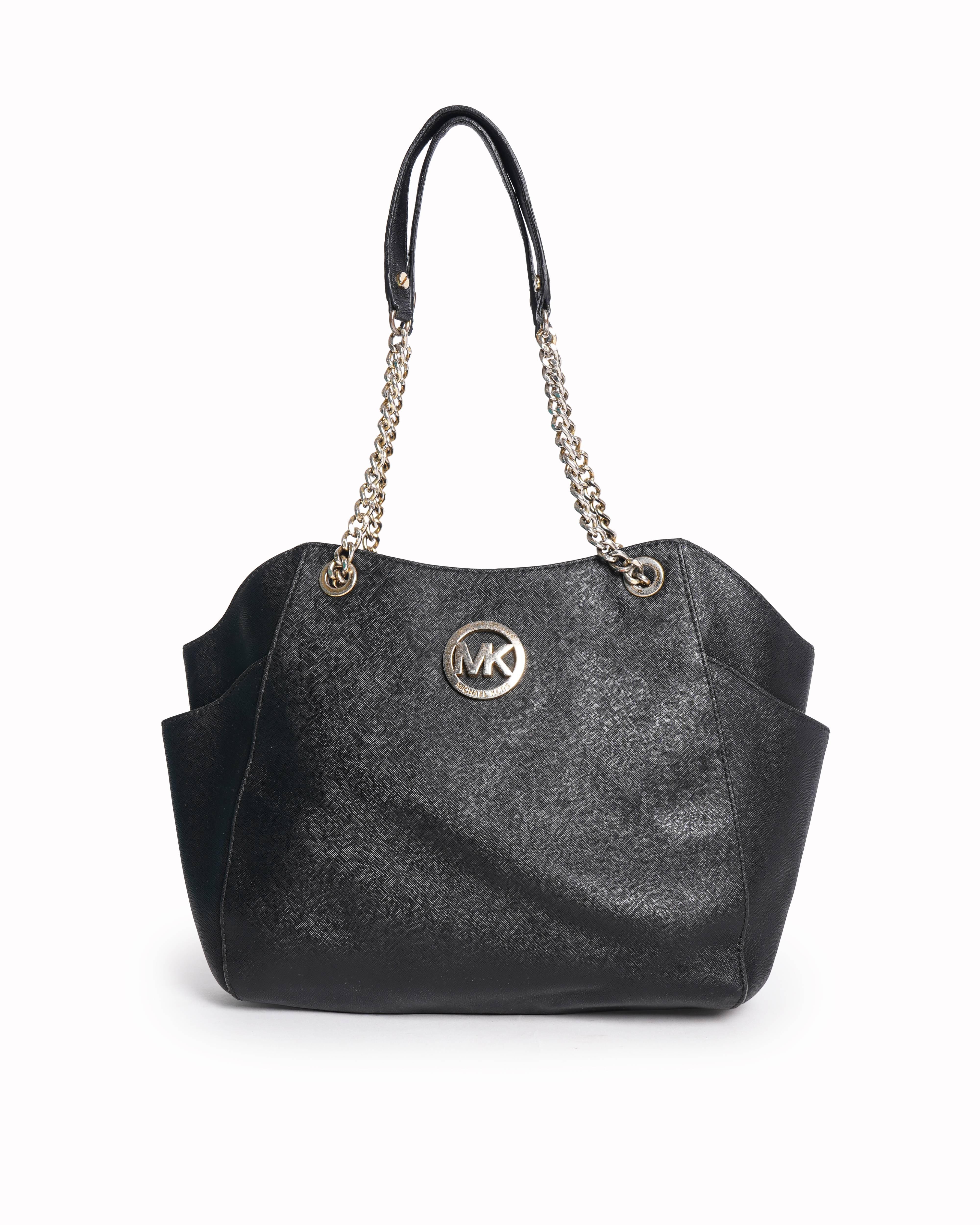 Michael Kors Jet Set Tote In Black
