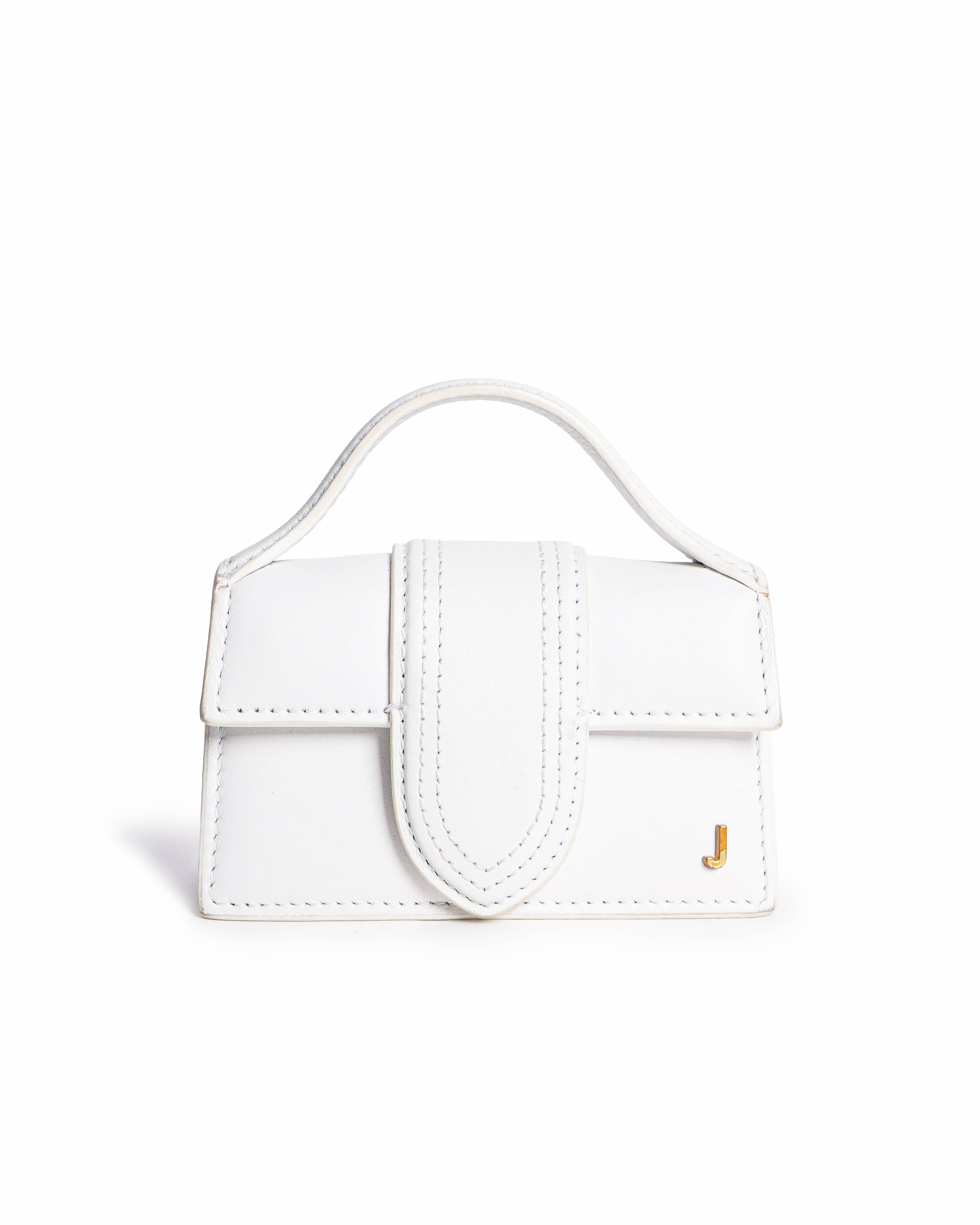 Jacquemus le petit bambino mini white crossbody bag
