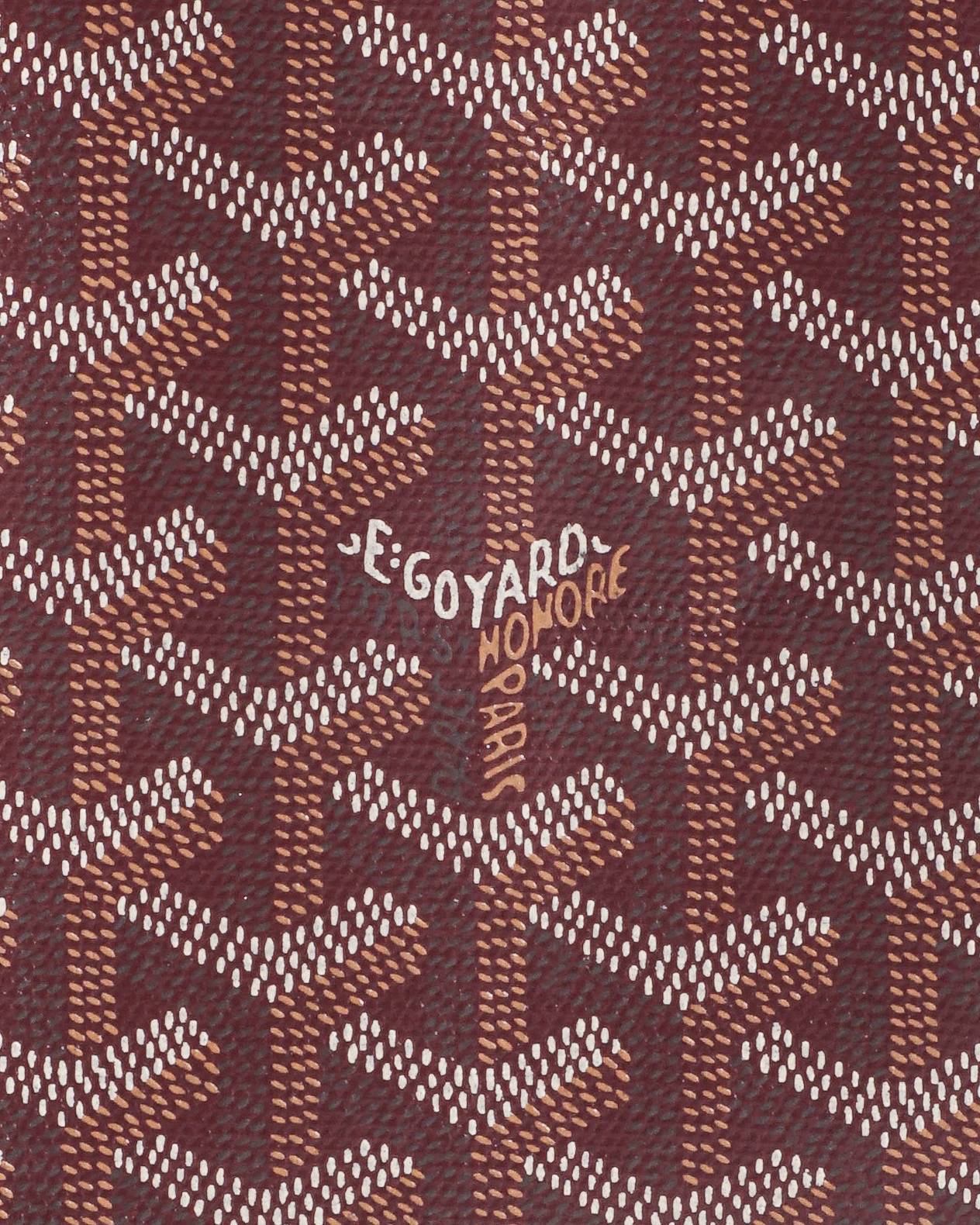 Goyard Bordeaux Goyardine Canvas Sénat MM Pouch
