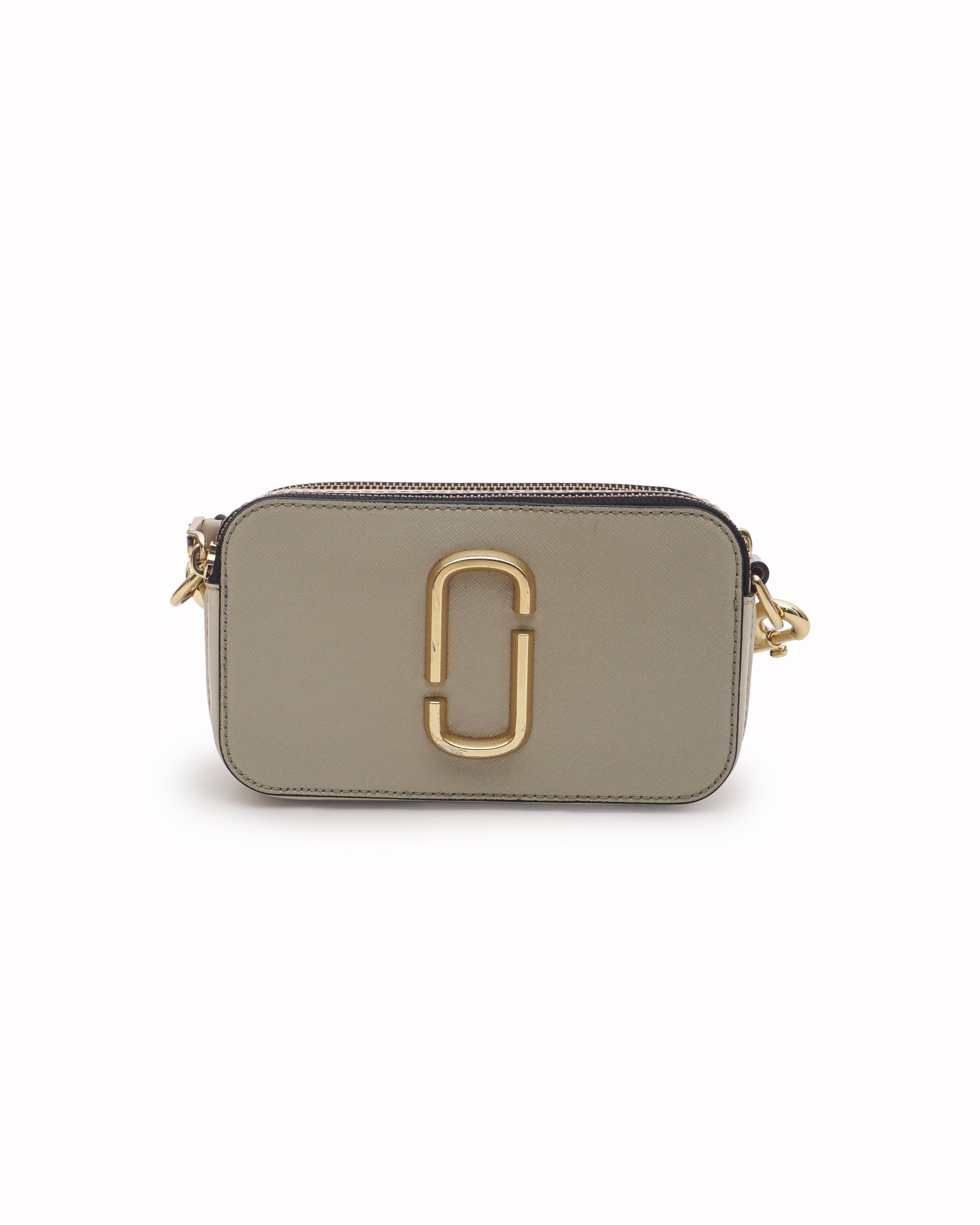 Marc Jacobs Beige Saffiano Leather The Snapshot Bag