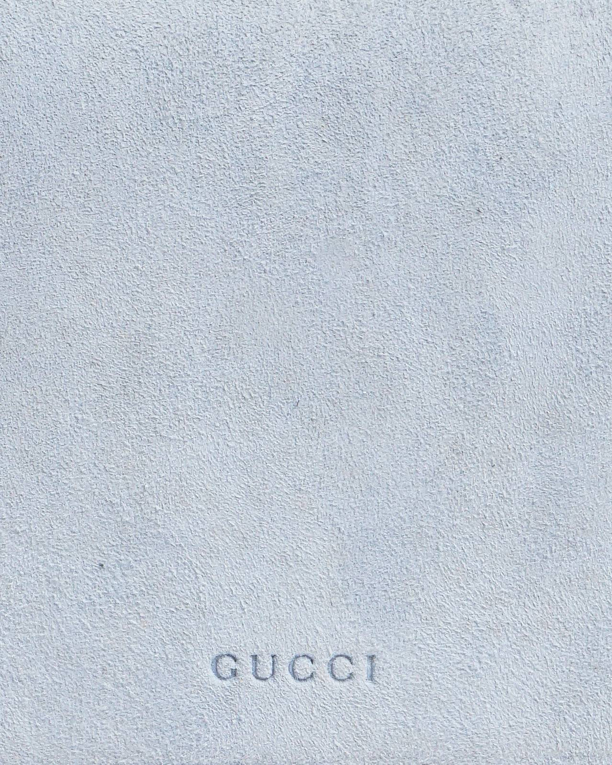 Gucci Broadway Light Blue Suede Crystal-Embellished Clutch
