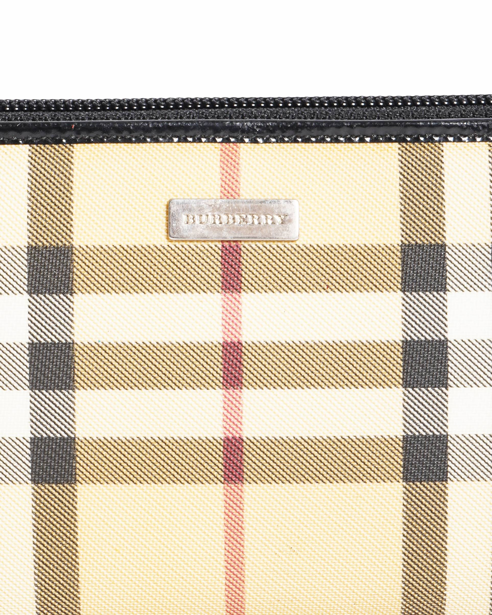 Burberry Classic Check Canvas Zip-Around Wallet