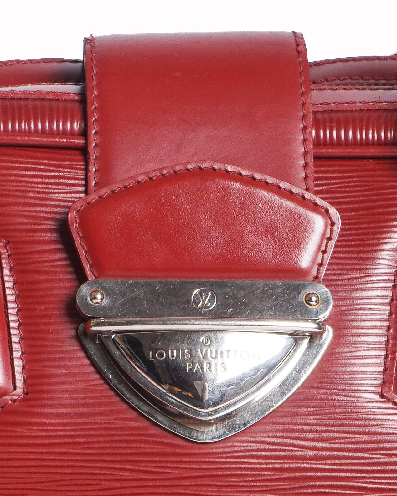 Louis Vuitton Montaigne GM Rouge Epi Leather Bag