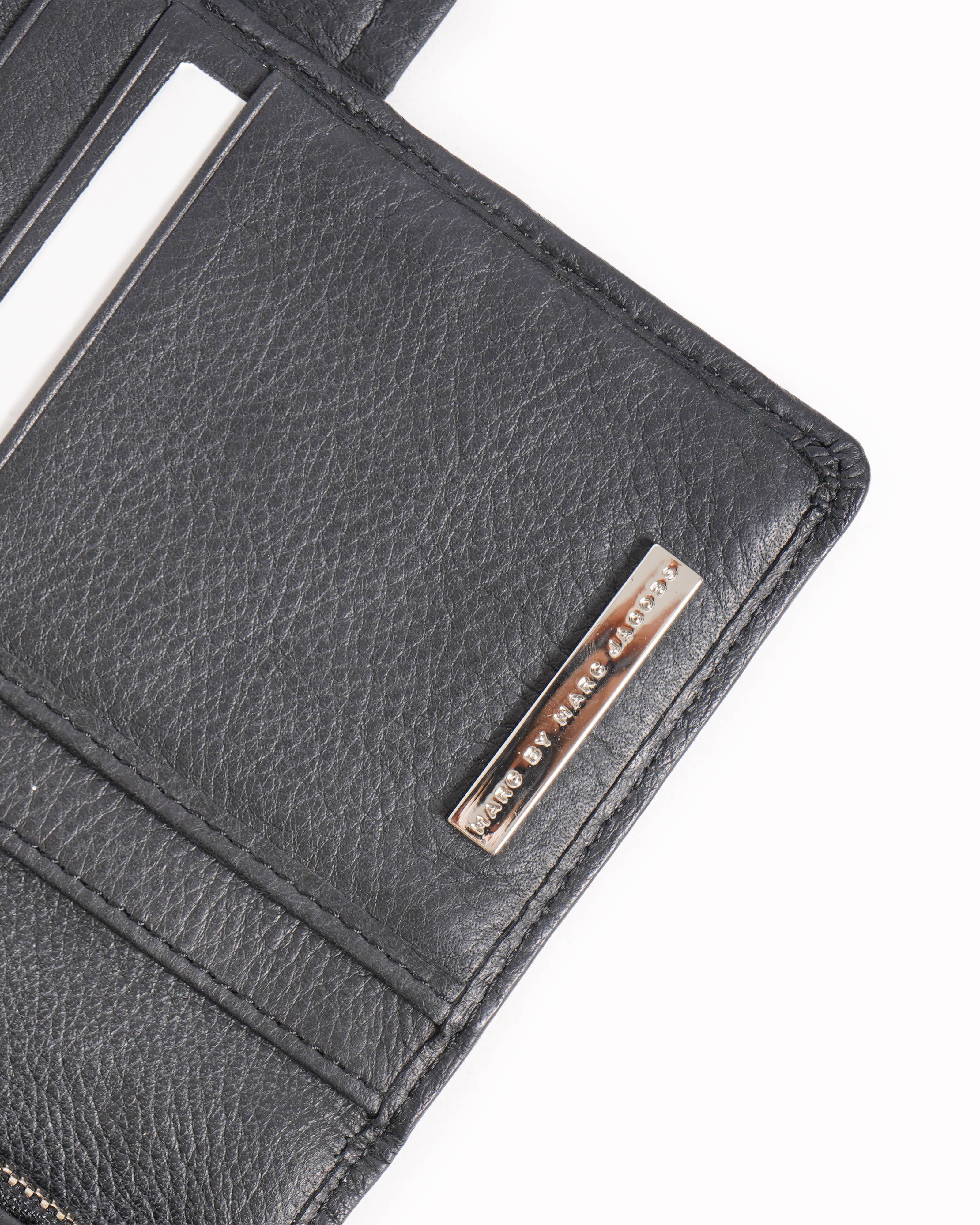 Marc Jacobs Black Leather Long wallet