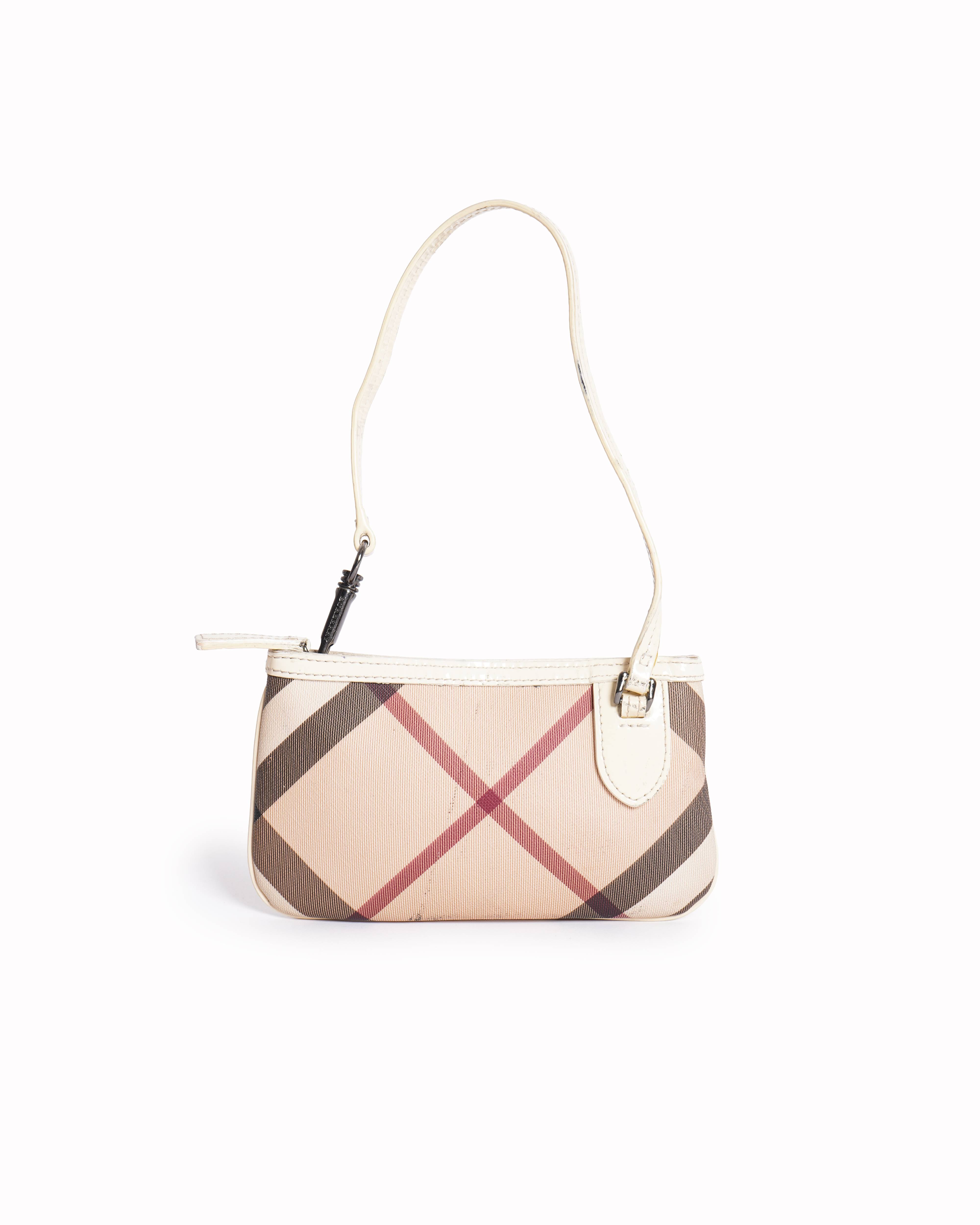 Burberry
Bolso Clutch Burberry Nova Check Blanco With Shoulder Strap