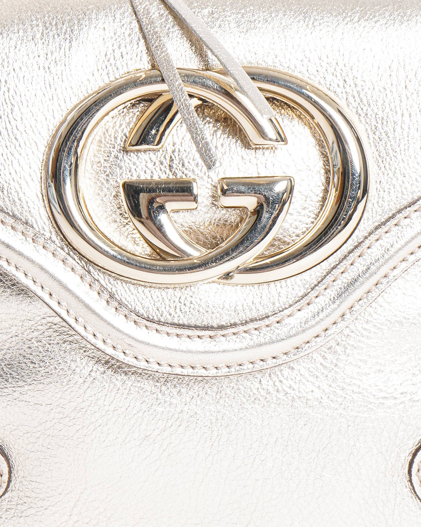Gucci Britt Tassel Hobo in Metallic Champagne Leather