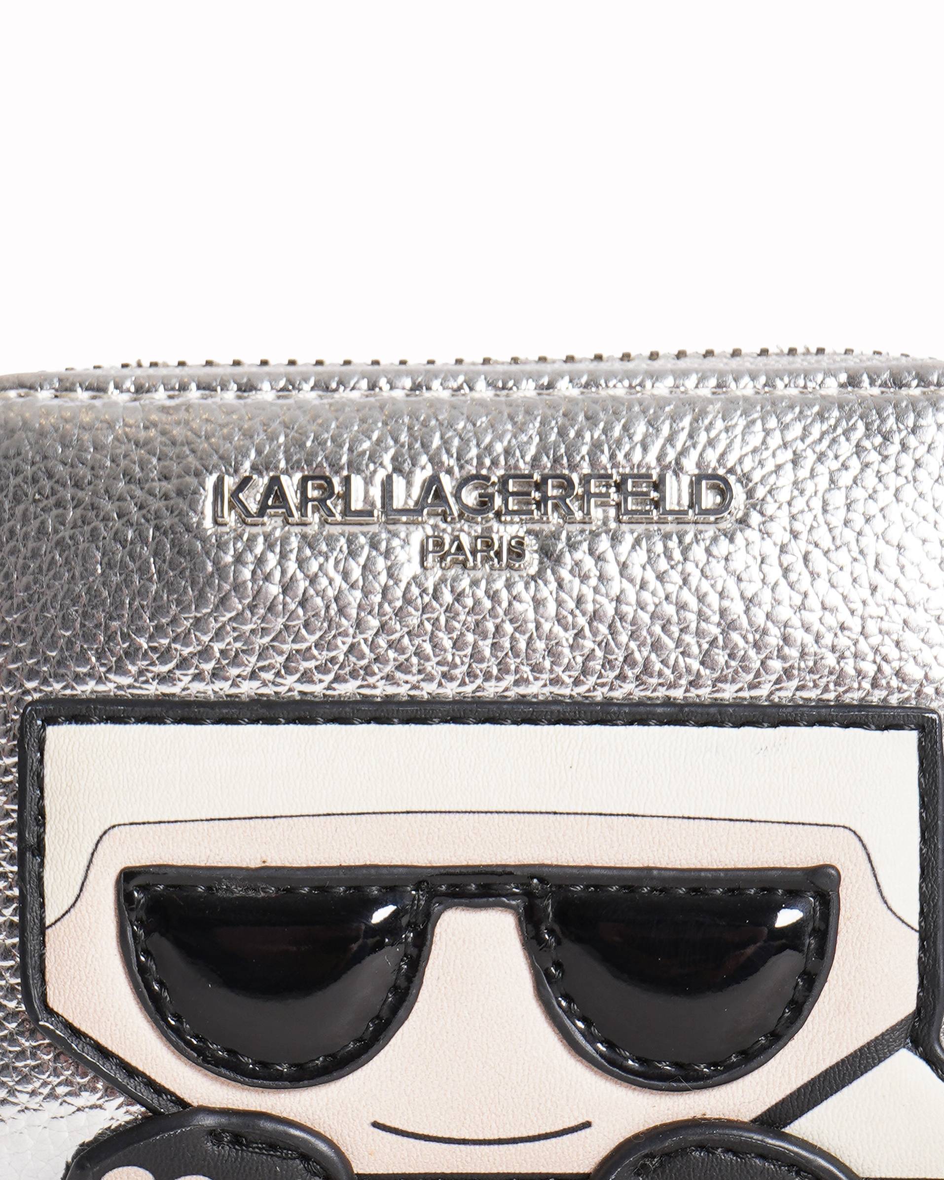 New Karl Lagerfeld Paris Zip Around Wallet
