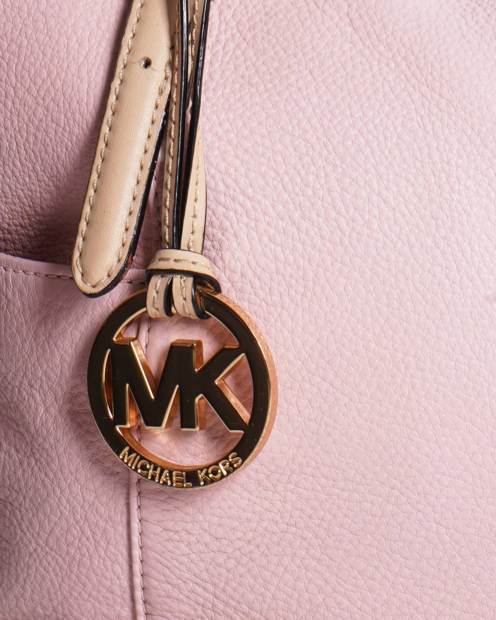 Michael Kors Pebbled Leather Pink Tote Bag