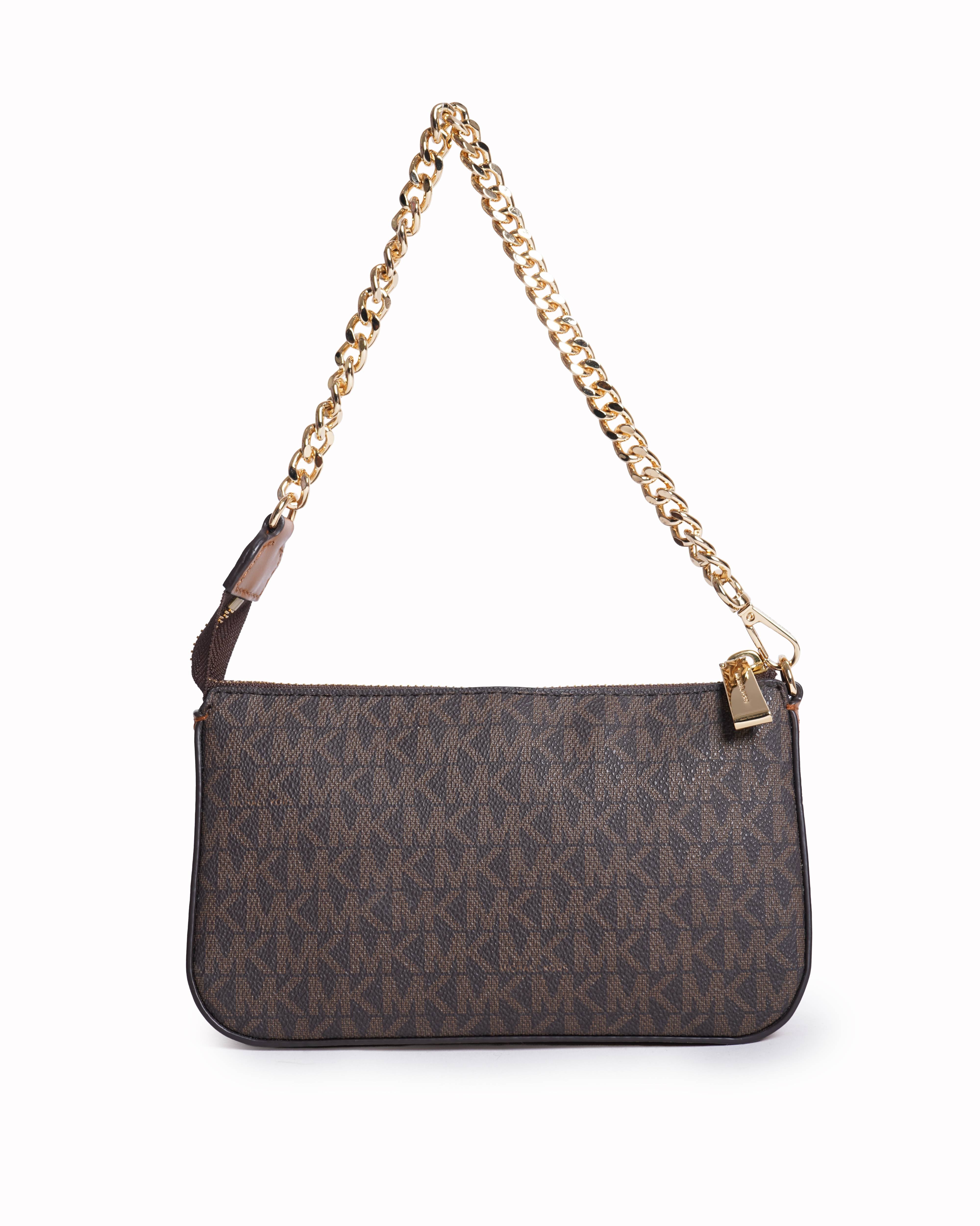 New Michael Kors Jet Set Small Chain Pouchette Bag