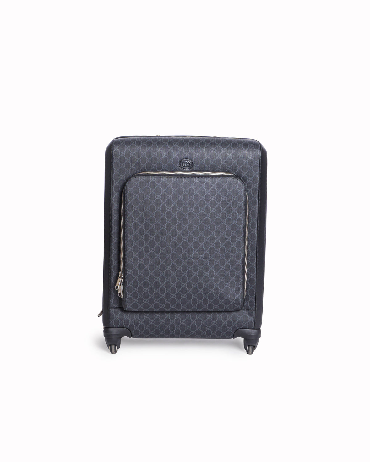 Gucci GG Supreme Black Coated-Canvas Carry-On Trolley Suitcase