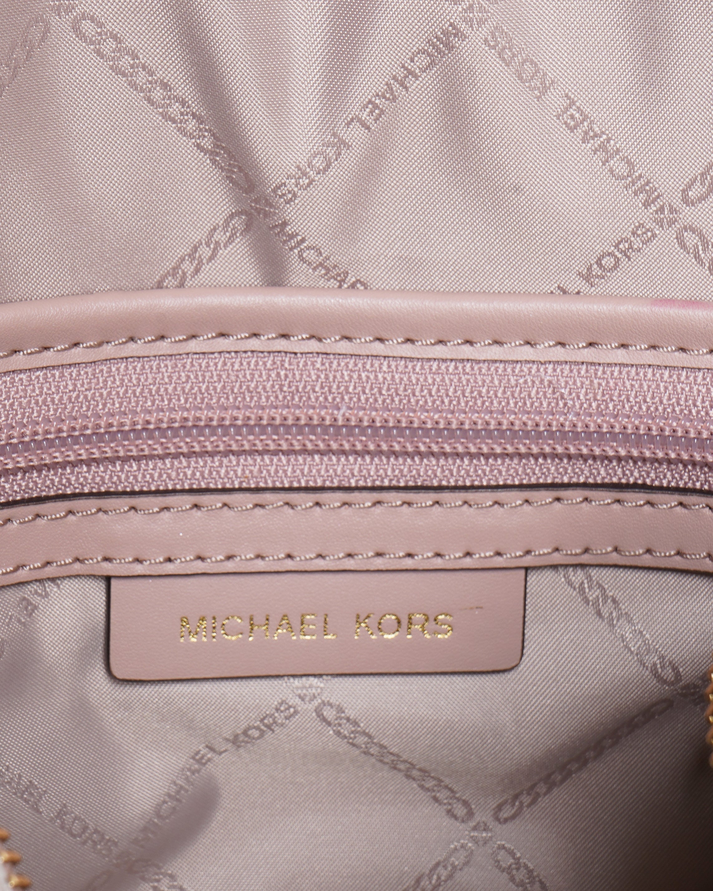 New Michael Kors Rhea Medium Color-Block Signature Logo Backpack