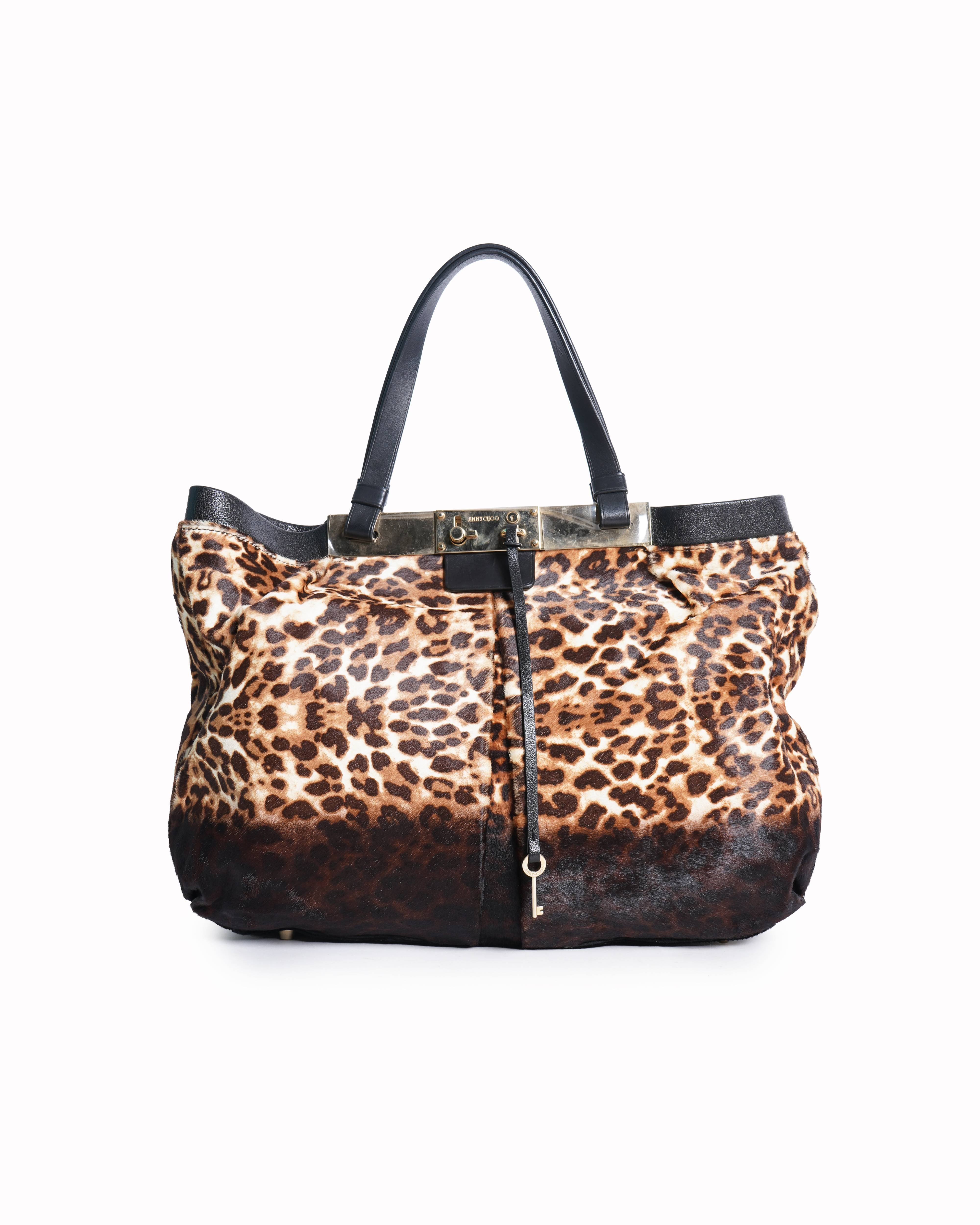 Jimmy Choo Leopard Print Shoulder Bag