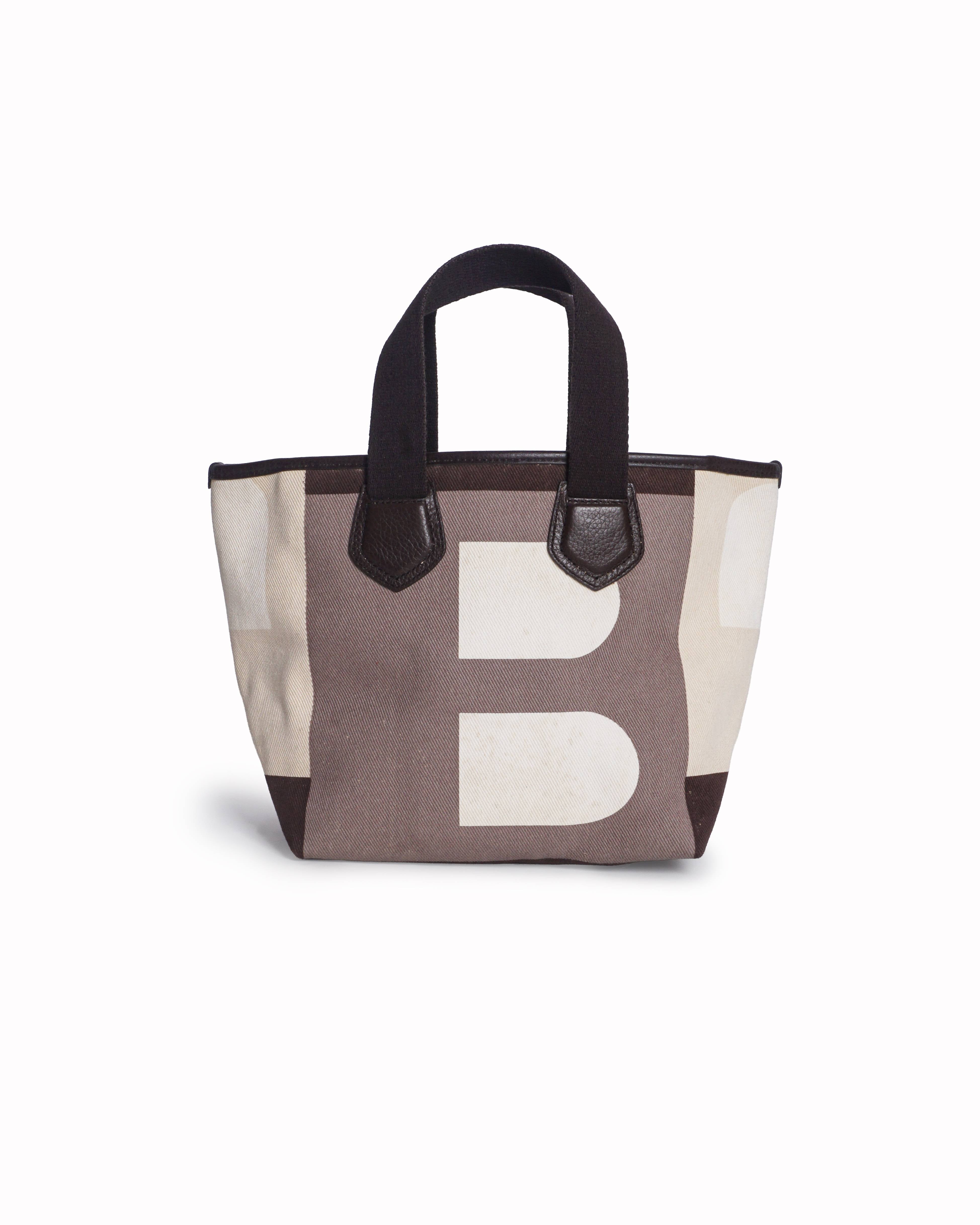 Bally Canvas Color-Block Tote Bag