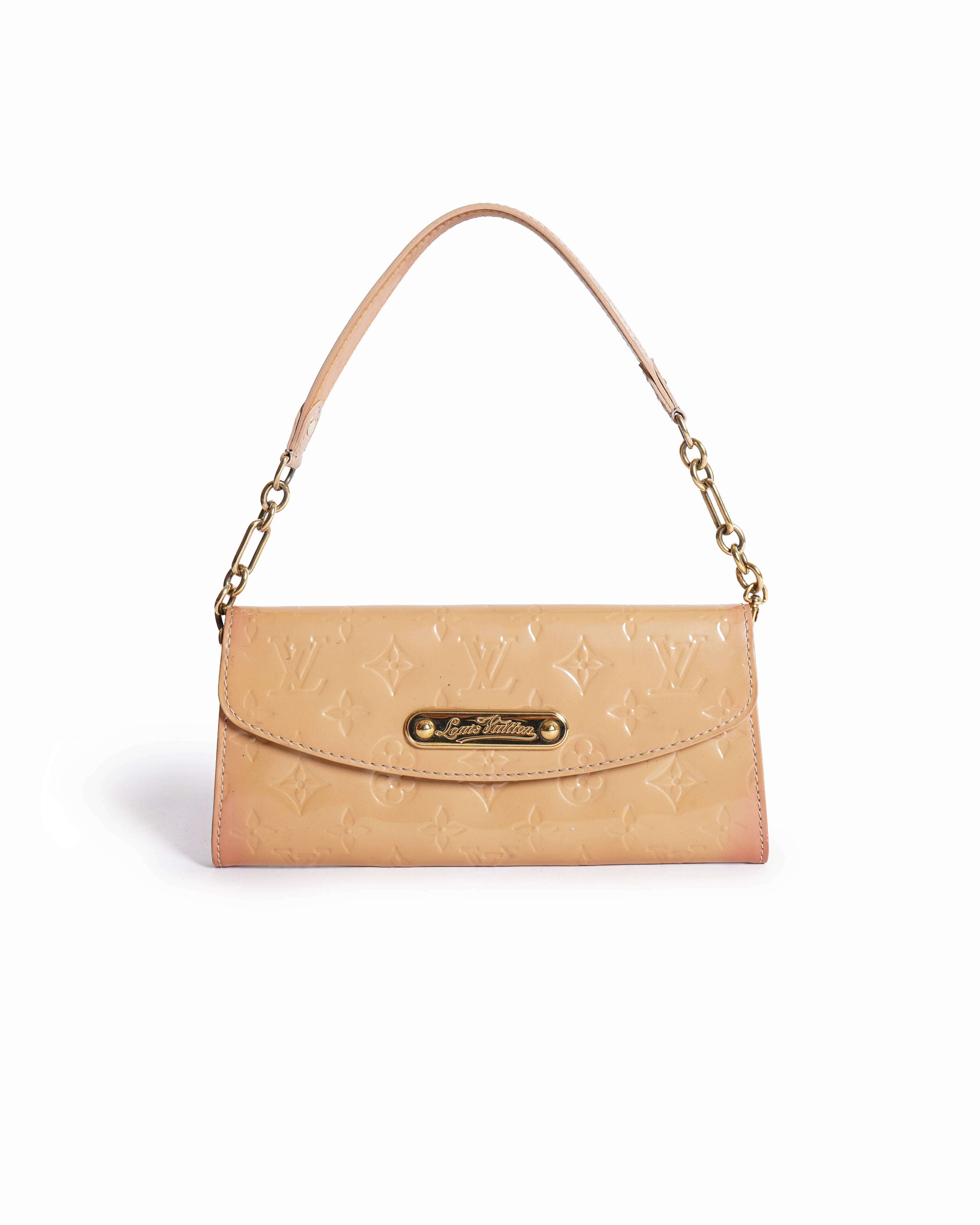 Louis Vuitton Vernis Noisette Monogram Shoulder Bag In Patent Leather