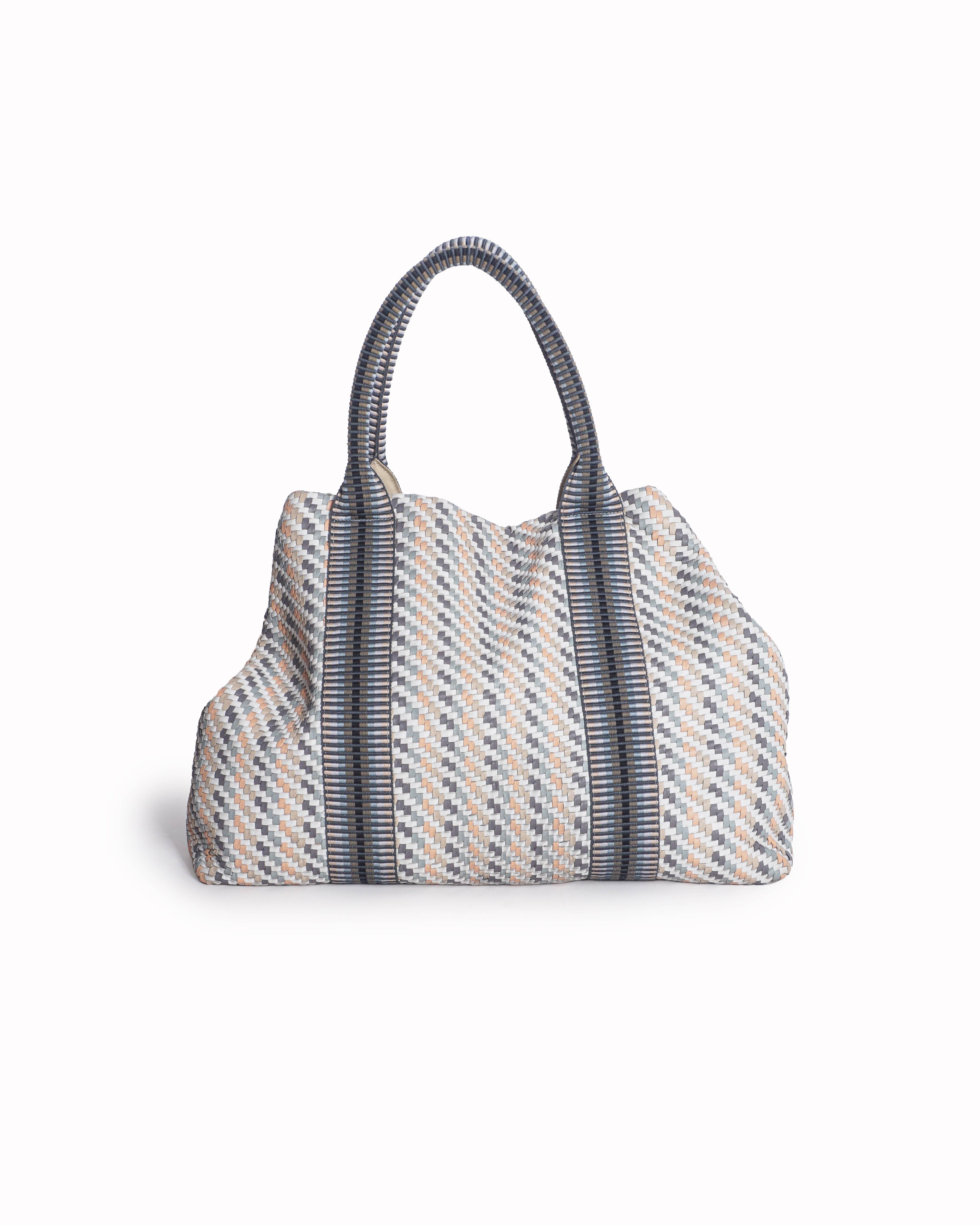 Stelar Saroka Woven Leather Weekender Bag