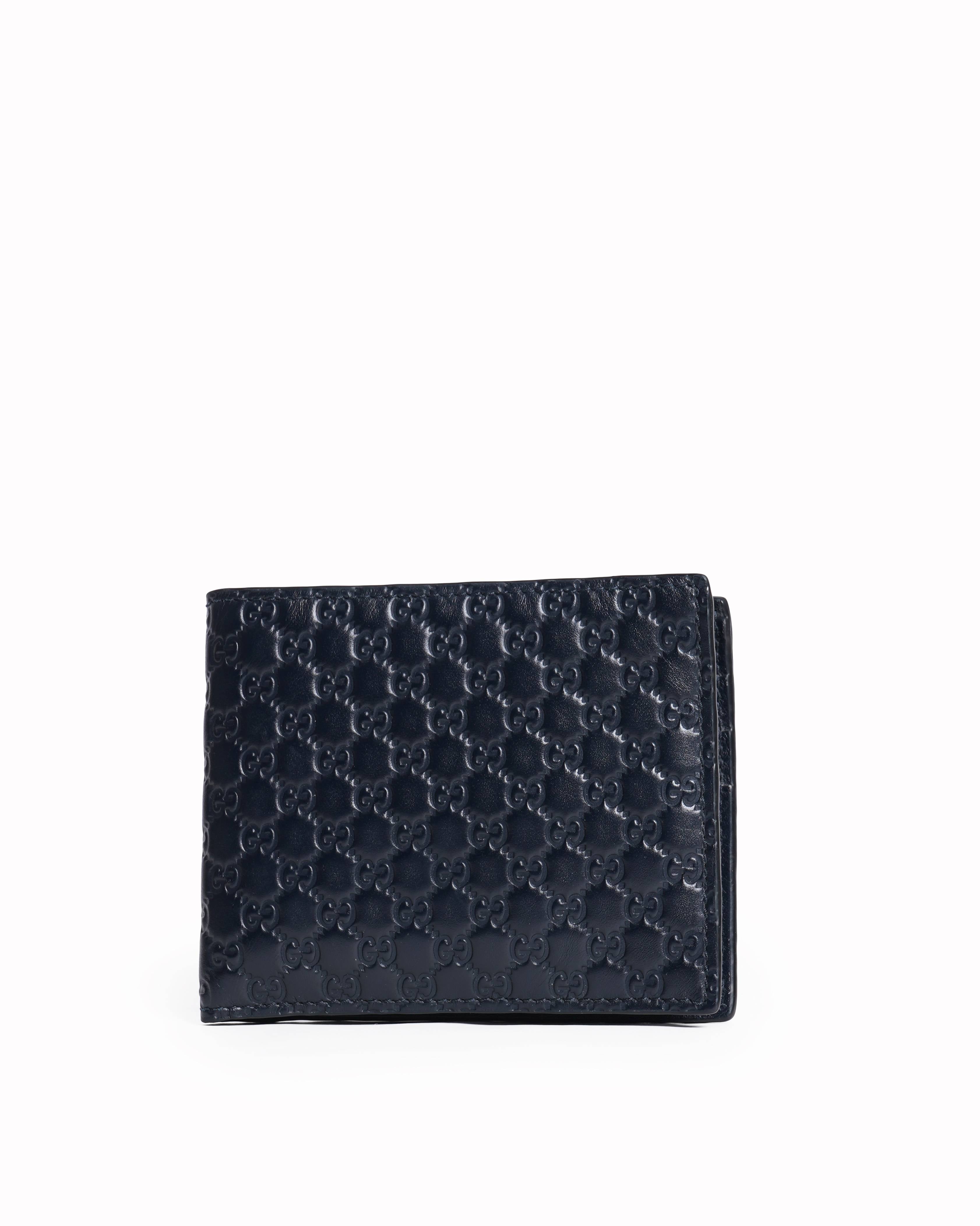 Gucci Leather Microguccissima Bifold Wallet