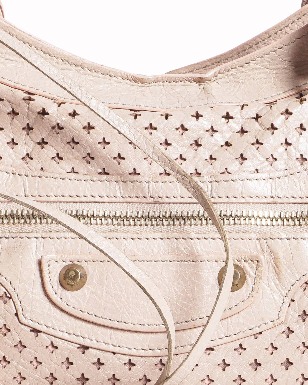 Balenciaga Perforated Leather Medium Classic City Bag