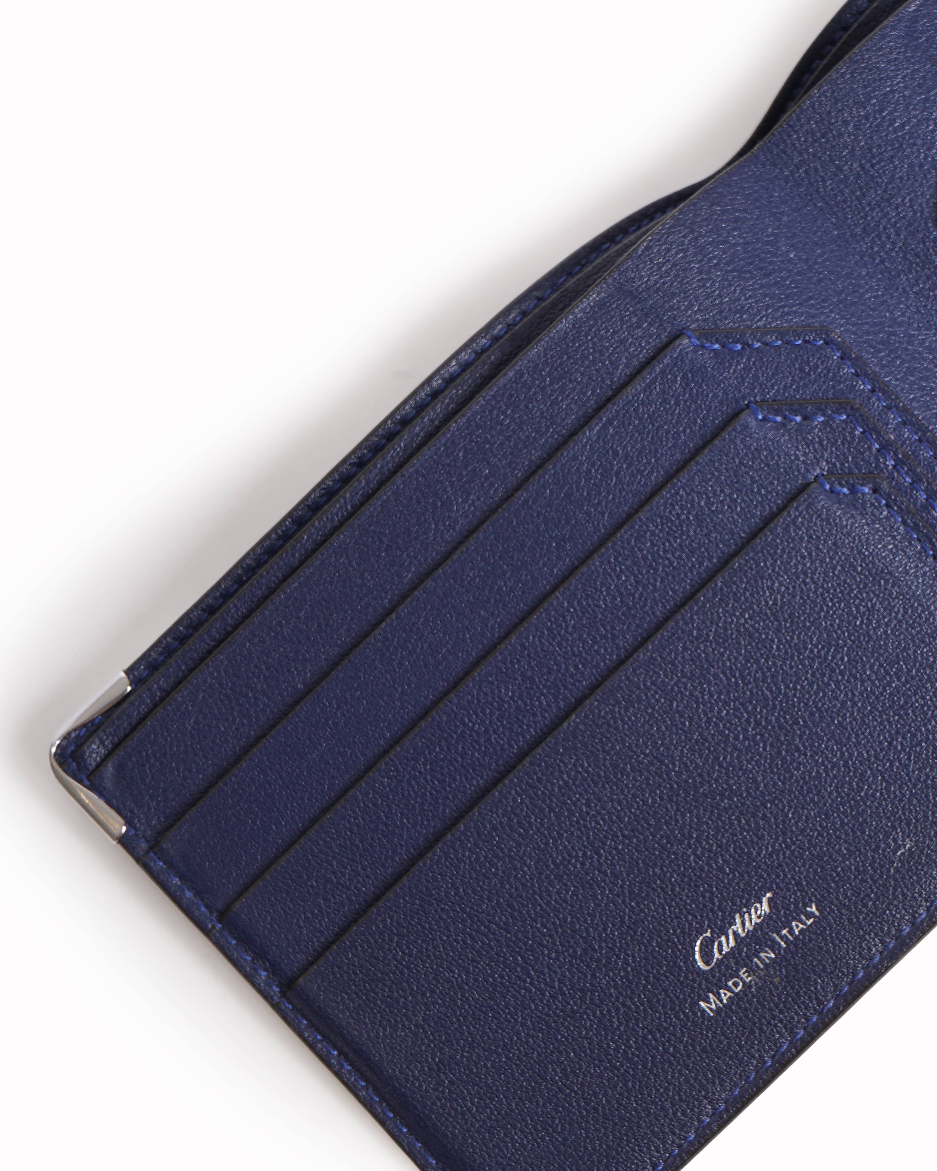 Cartier Men's Wallet In Navy Blue