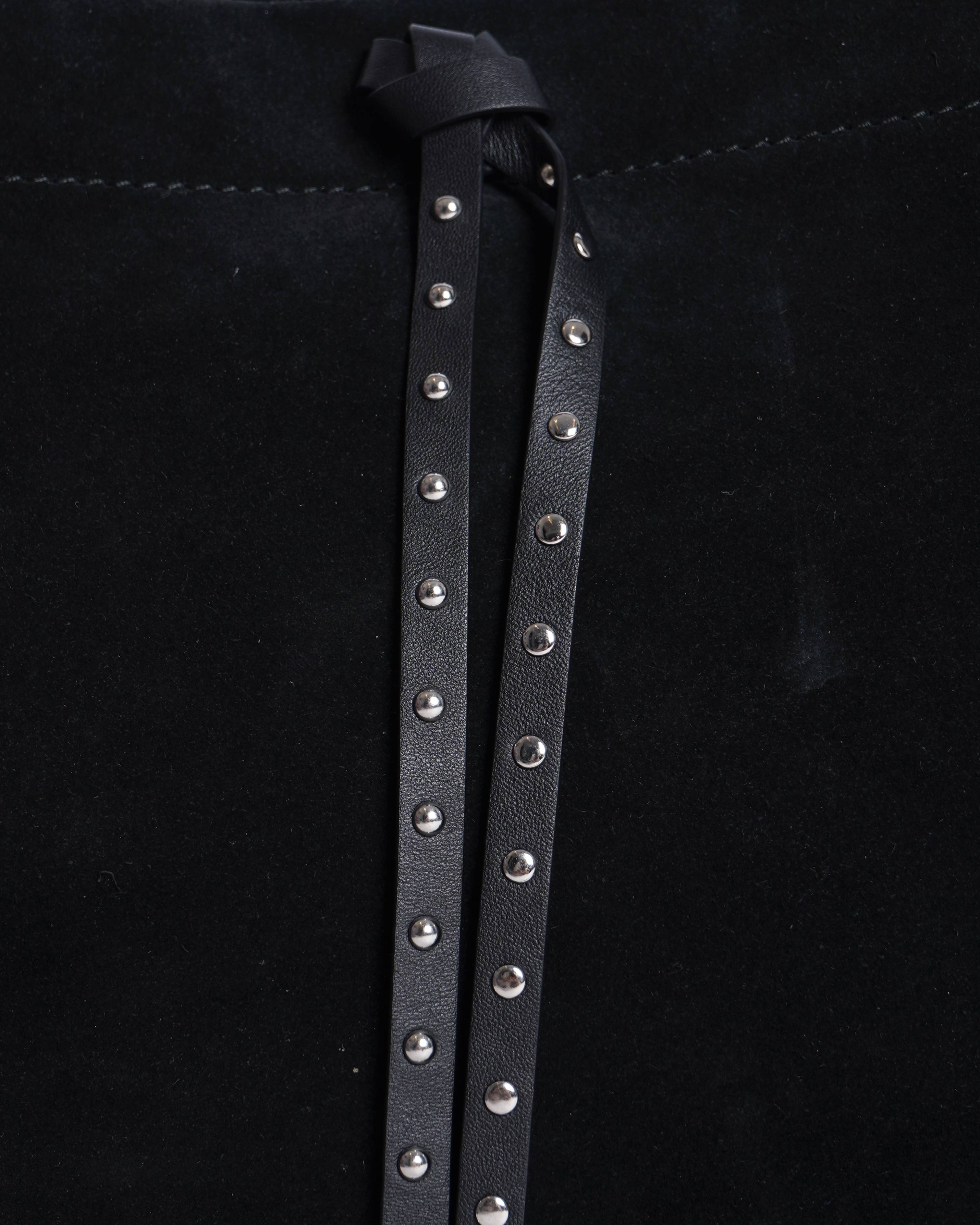 New Hugo boss black suede shoulder bag