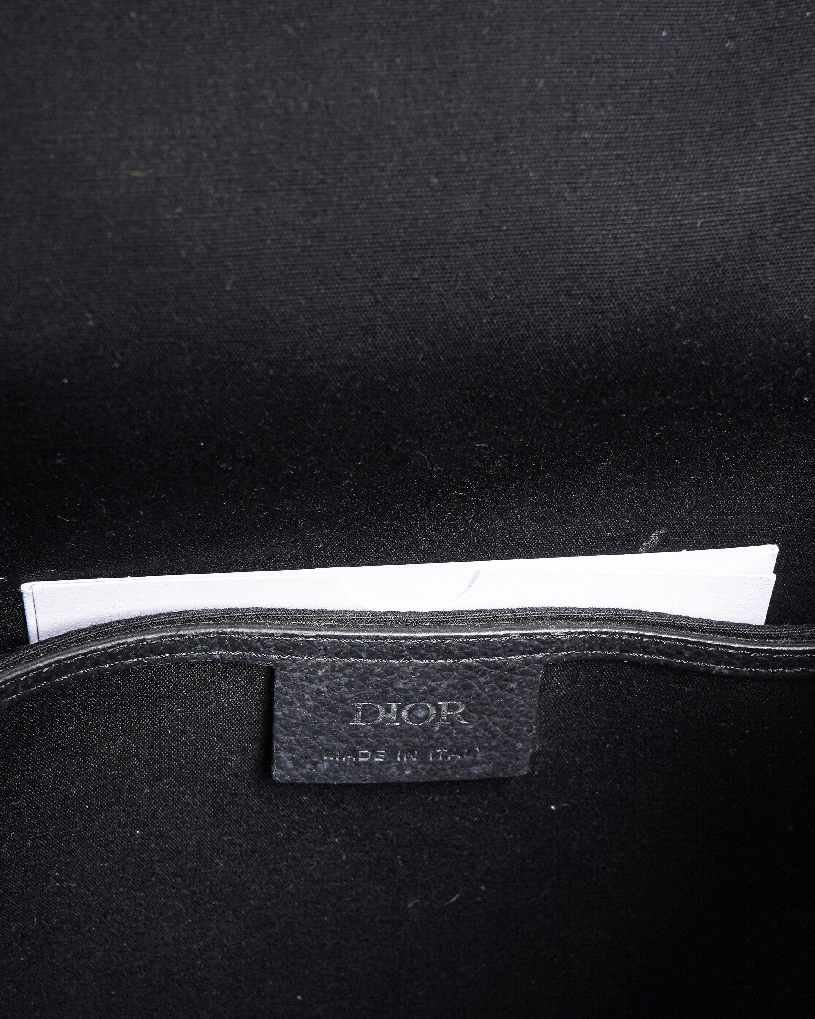 Christian Dior Saddle Backpack With Flap