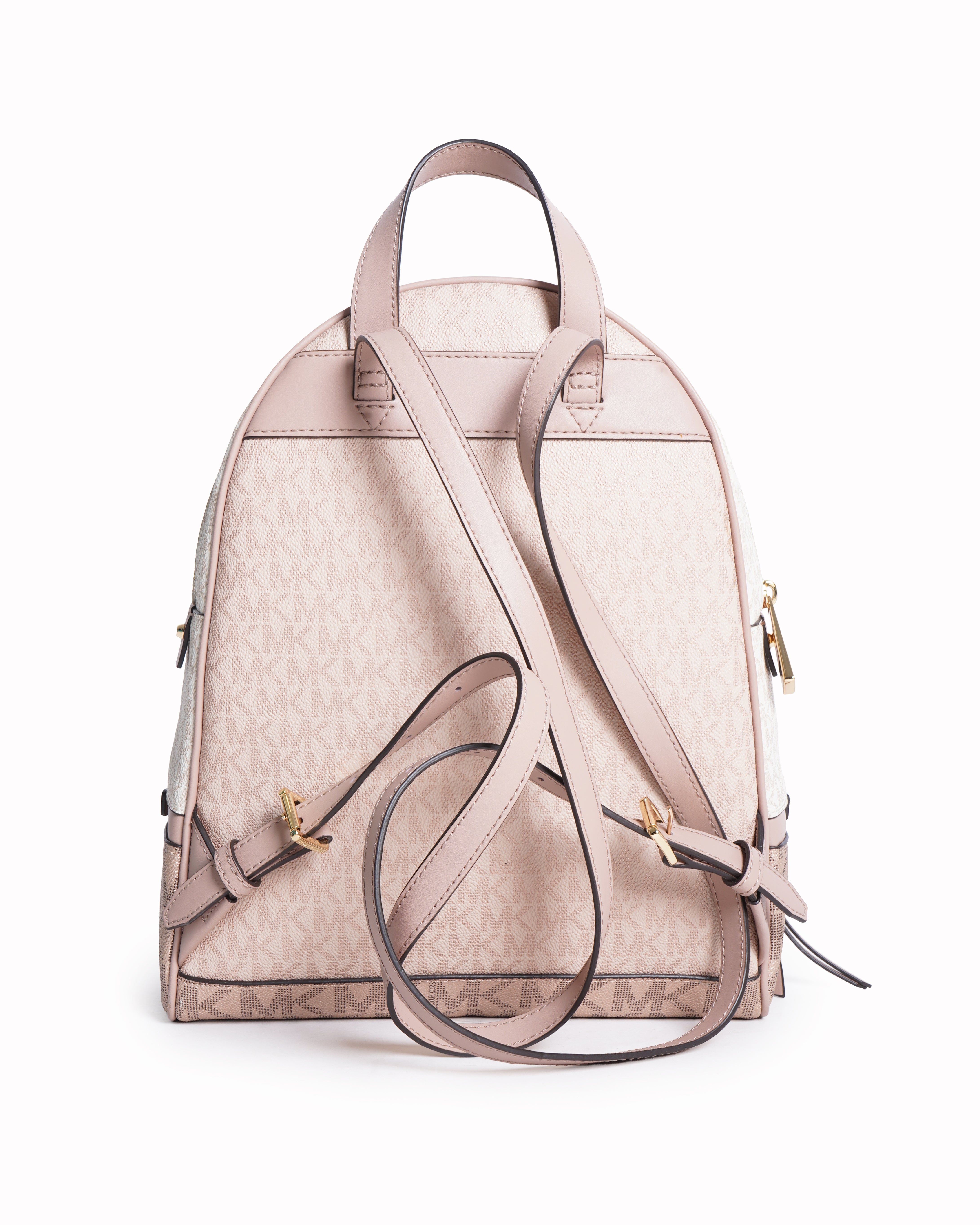 New Michael Kors Rhea Medium Color-Block Signature Logo Backpack
