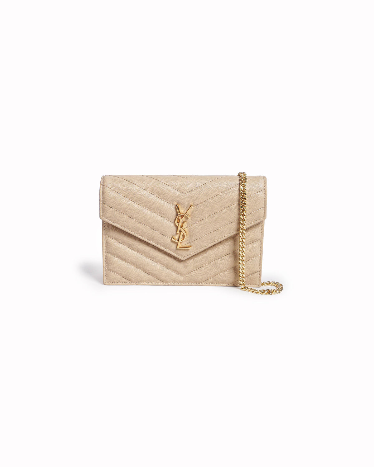 Saint Laurent Cassandre Envelope Chain Wallet