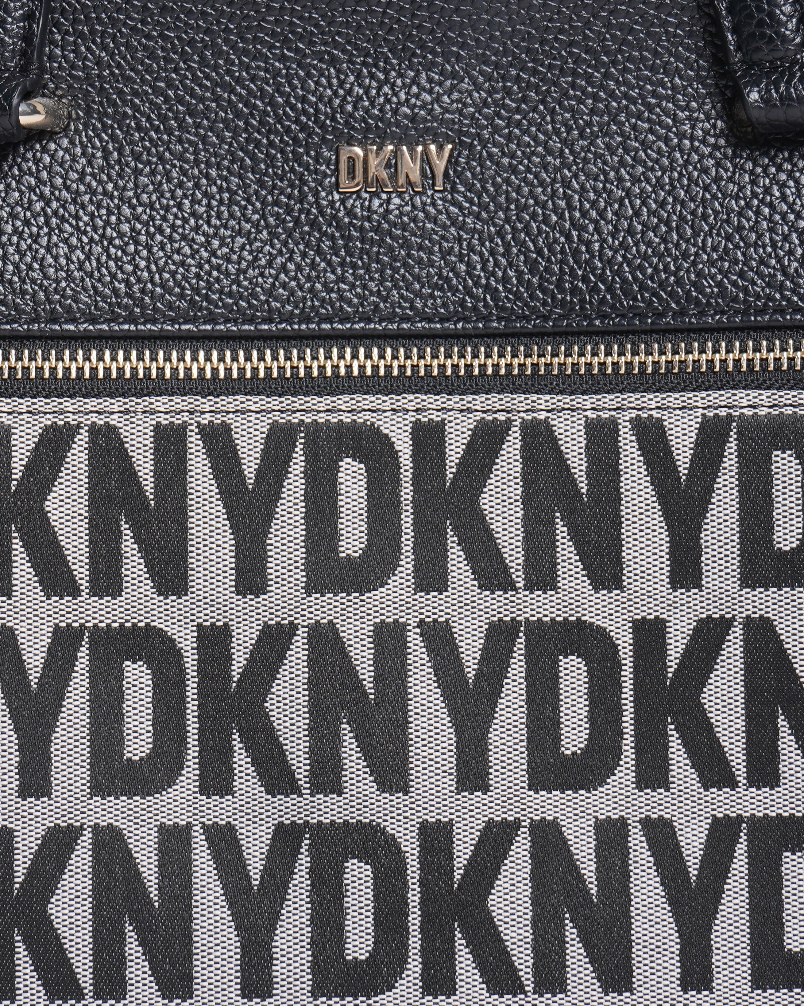 New DKNY Top handle Shoulder Monogram Bag In Black