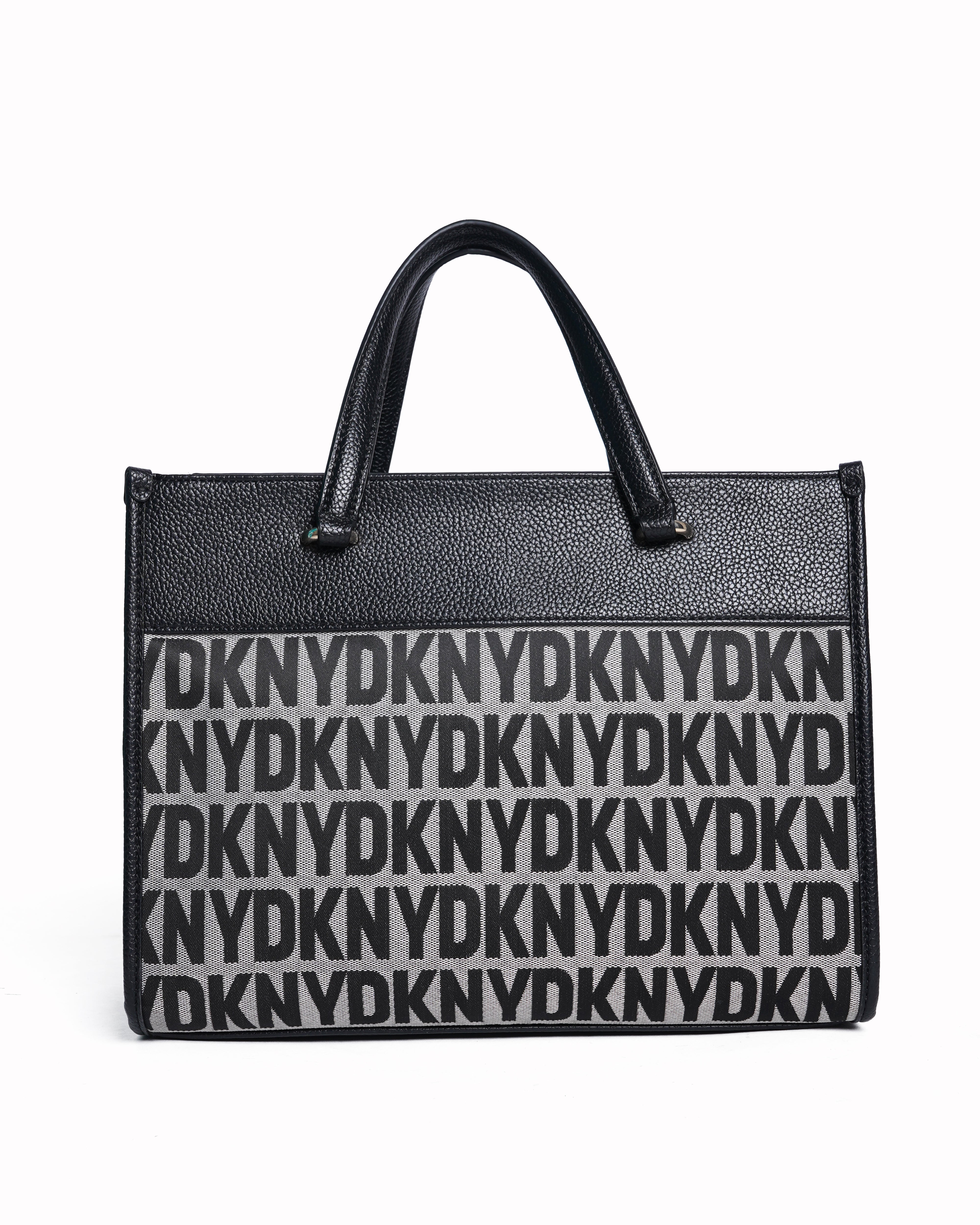 New DKNY Top handle Shoulder Monogram Bag In Black