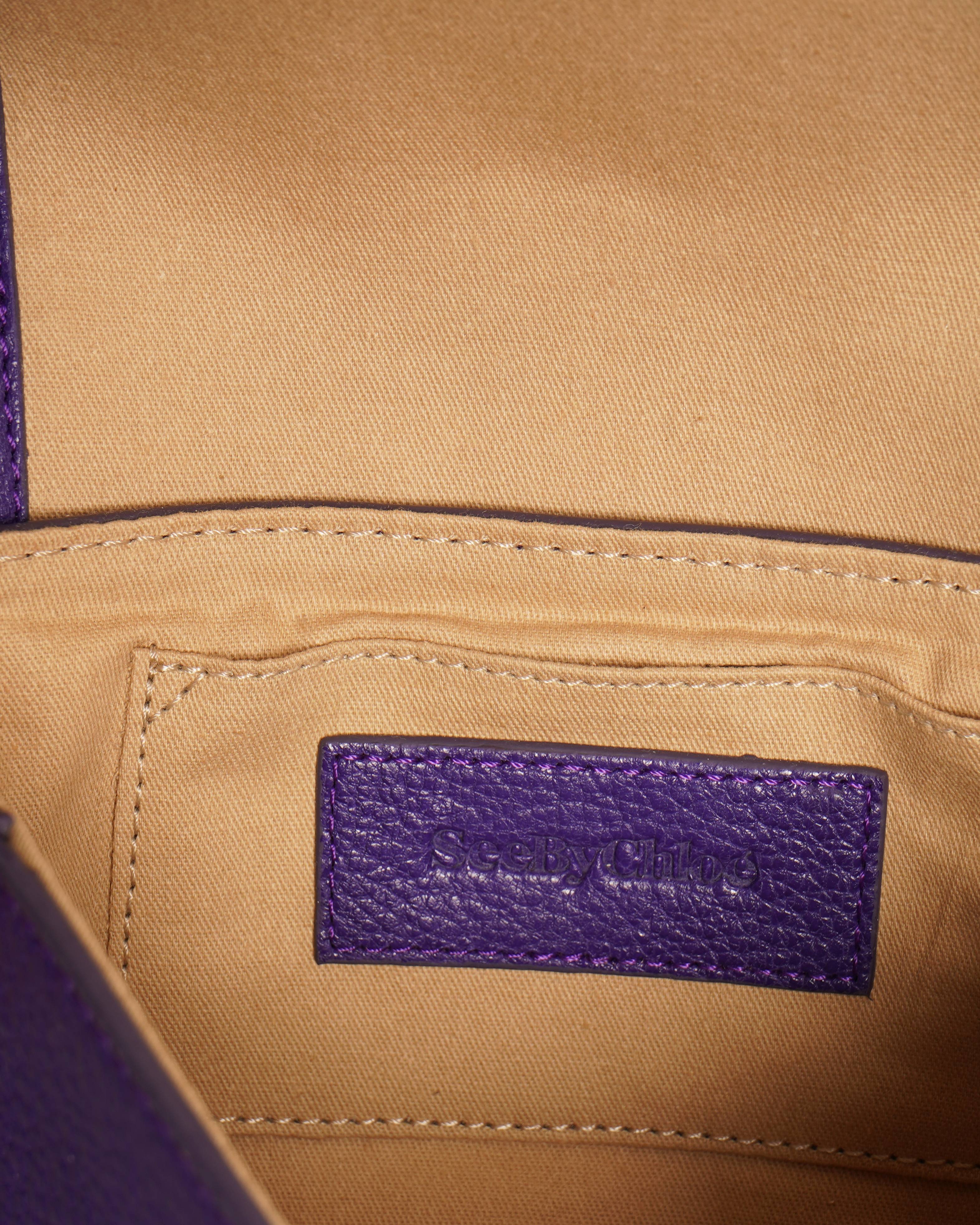 See By Chloé Leather Crossbody Bag in Purple