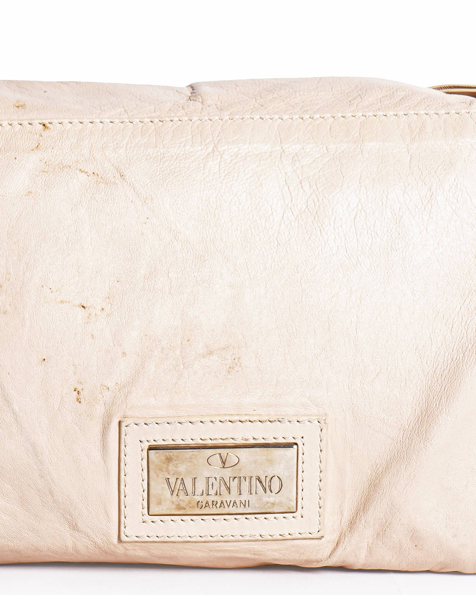 Valentino Garavani Clutch Bag In Beige