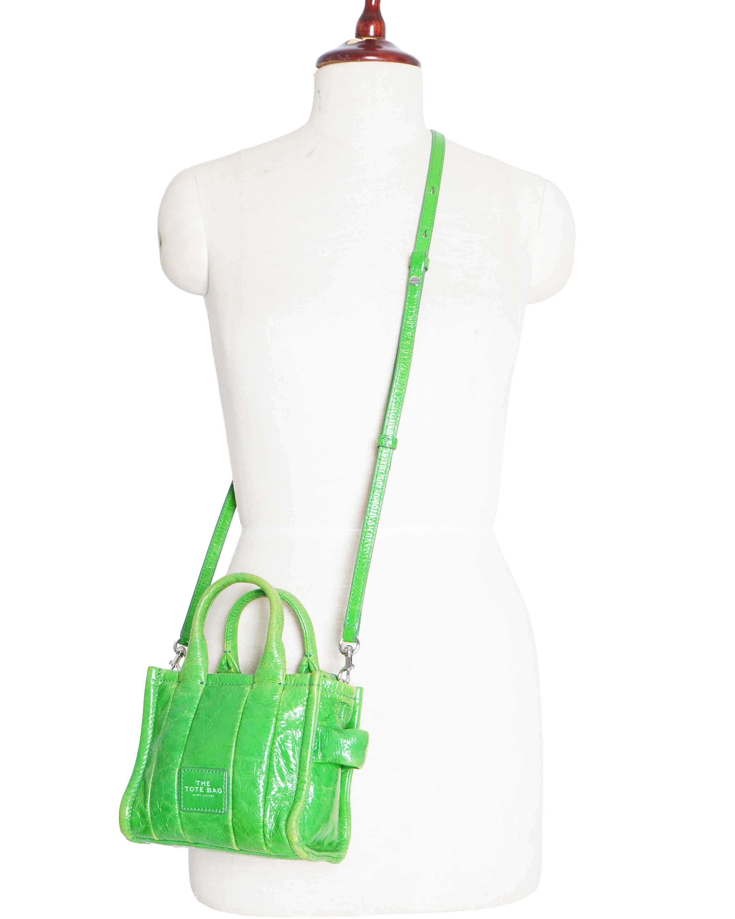 Marc Jacobs The Tote Mini Crossbody In Green