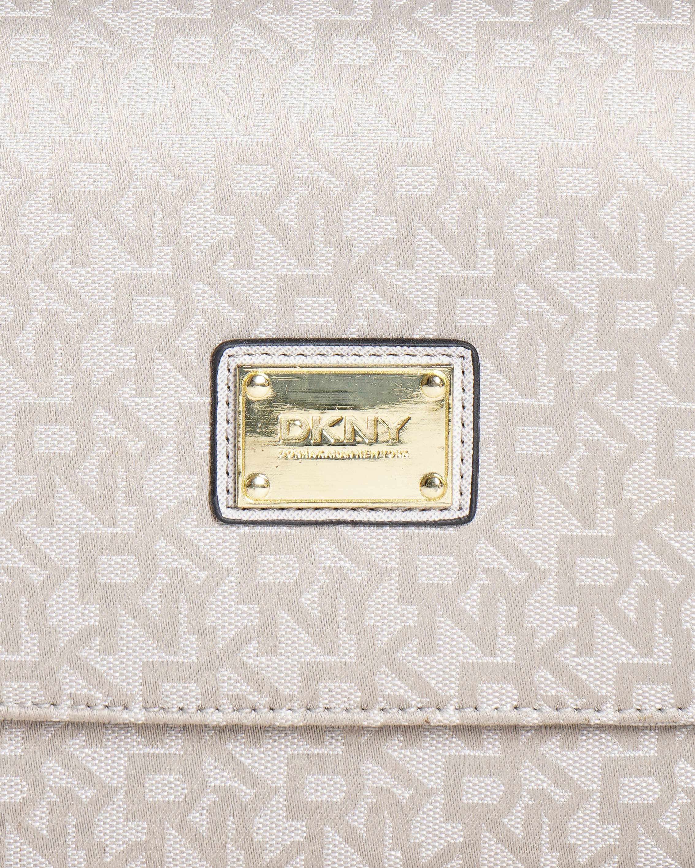 New Dkny Brand Print Shoulder Bag with Strap