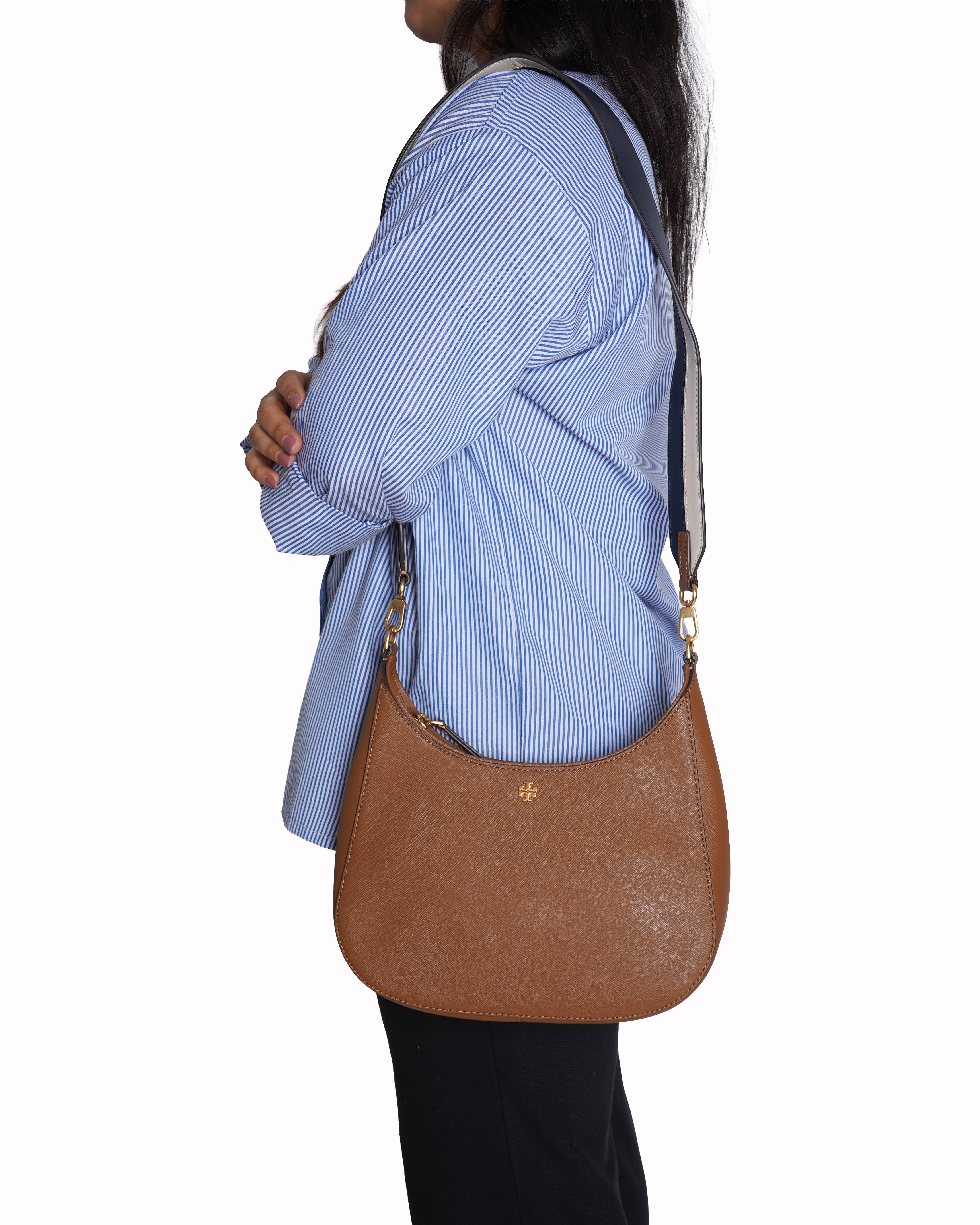 New Tory burch emerson brown shoulder bag