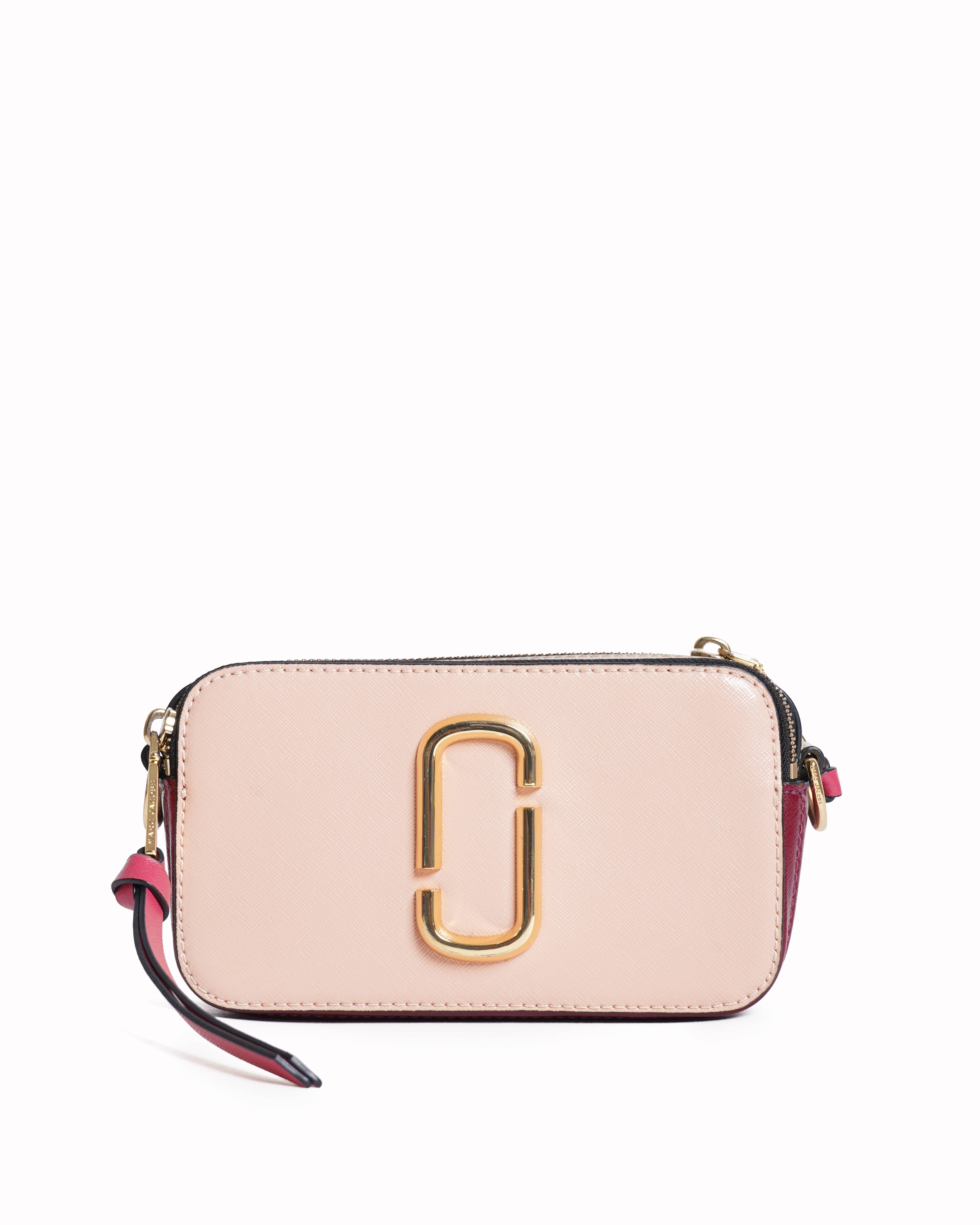 Marc Jacobs Snapshot bag in Rose Pink & Burgundy