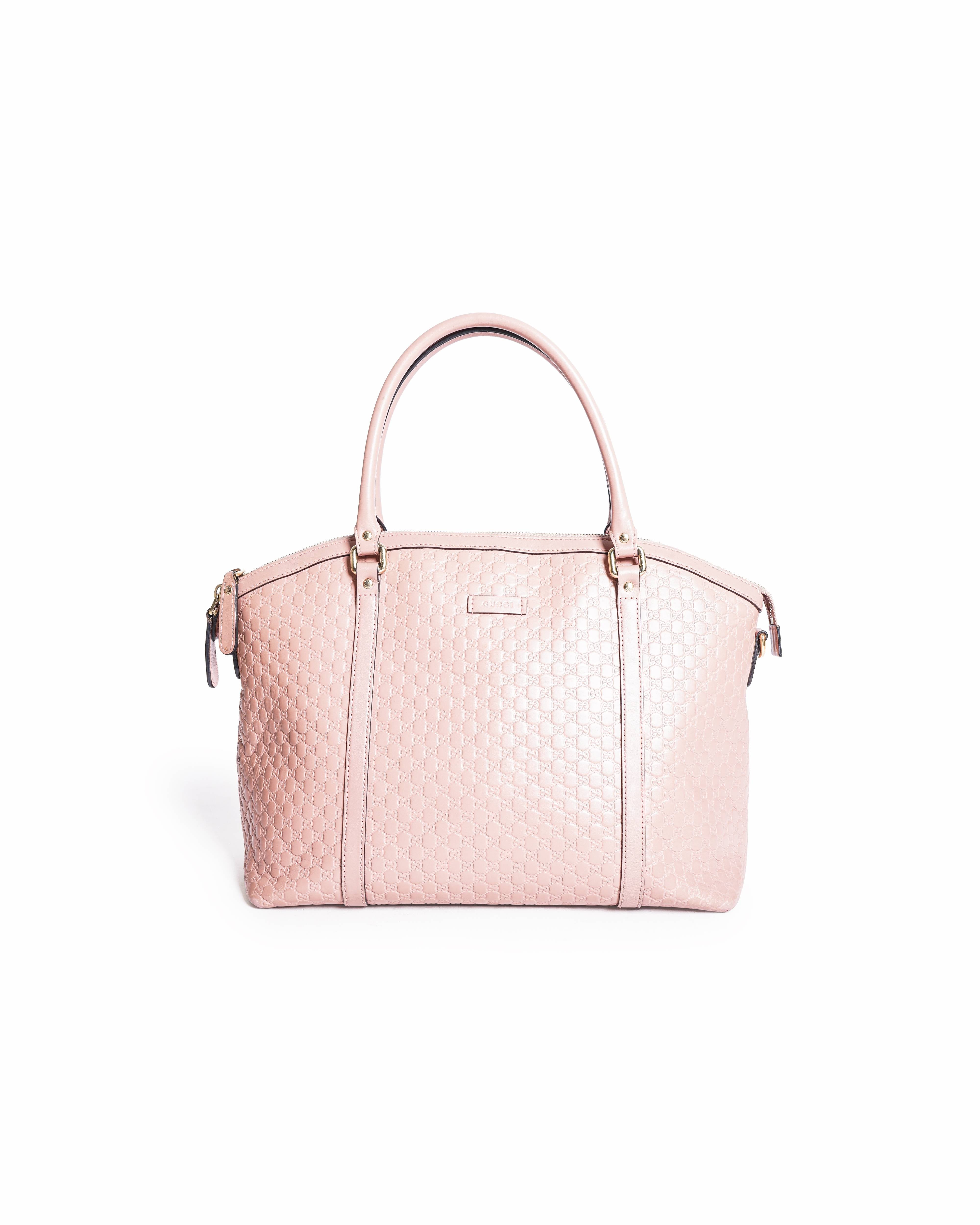 Gucci Microguccissima Pink Leather Tote Bag