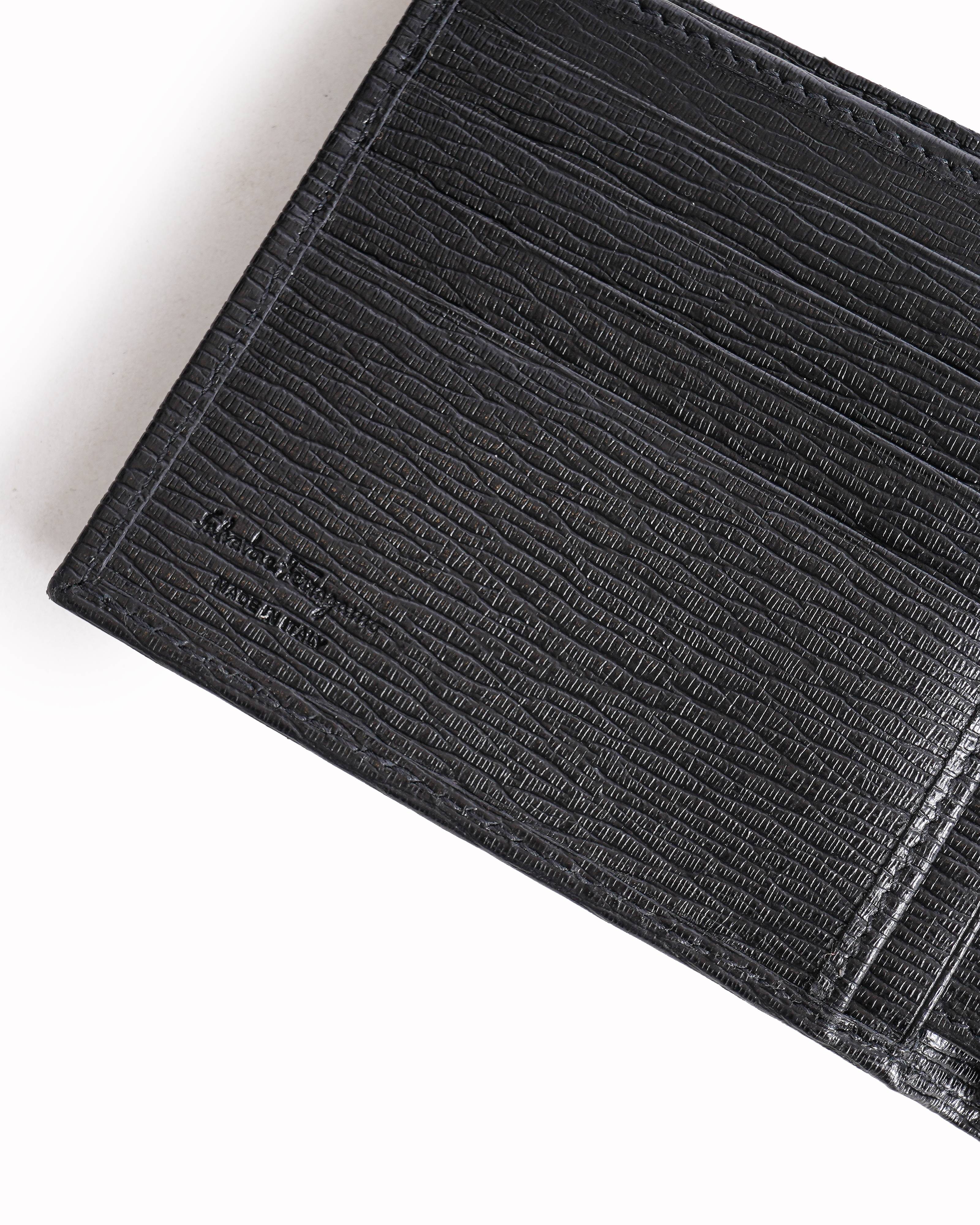 Salvatore Ferragamo Black Cowhide Leather Men's Wallet