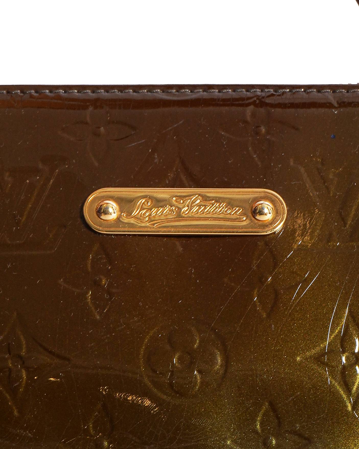 Louis Vuitton Olive Monogram Vernis Bellevue Shoulder Bag