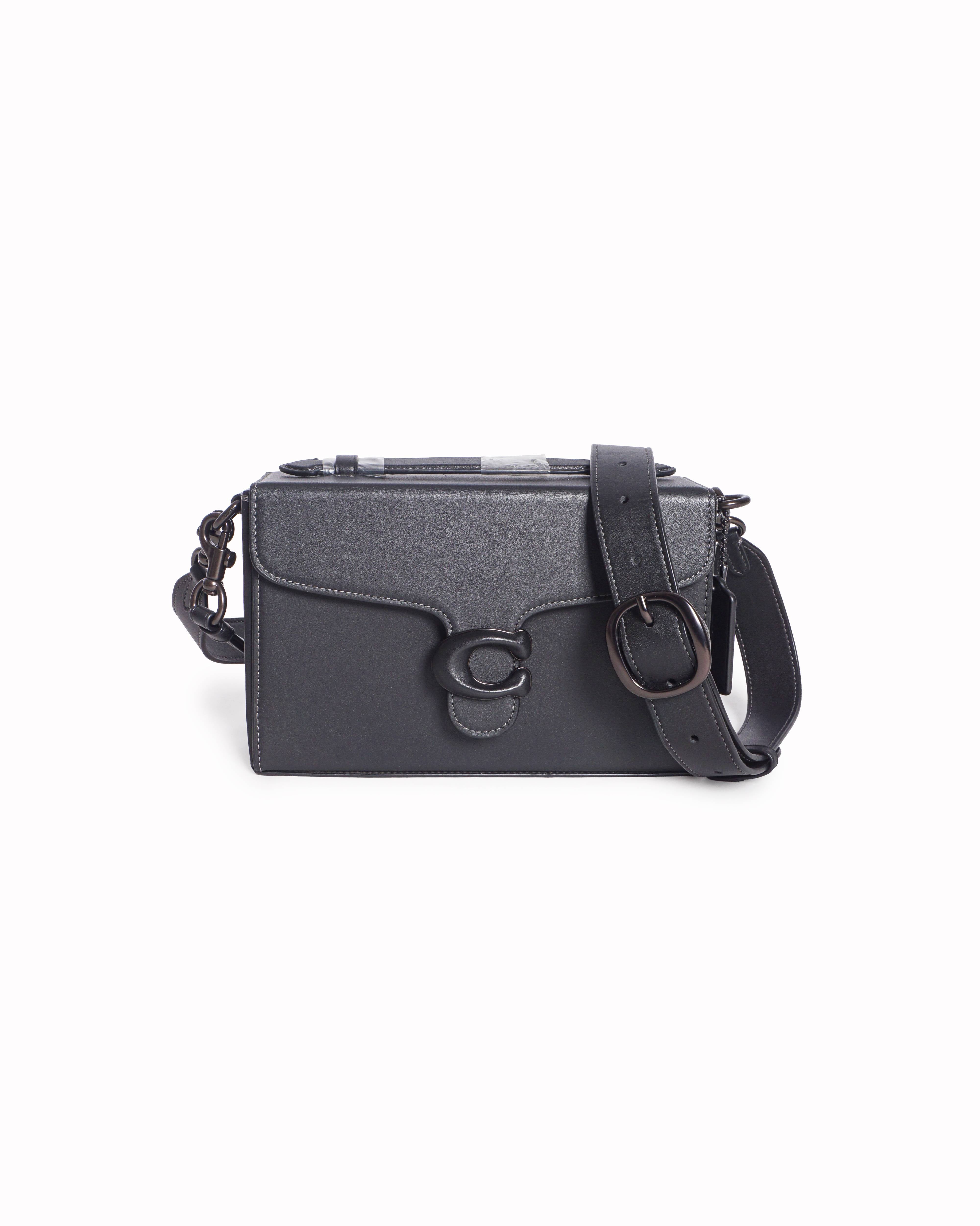 Coach Black Leather Tabby Shoulder Bag