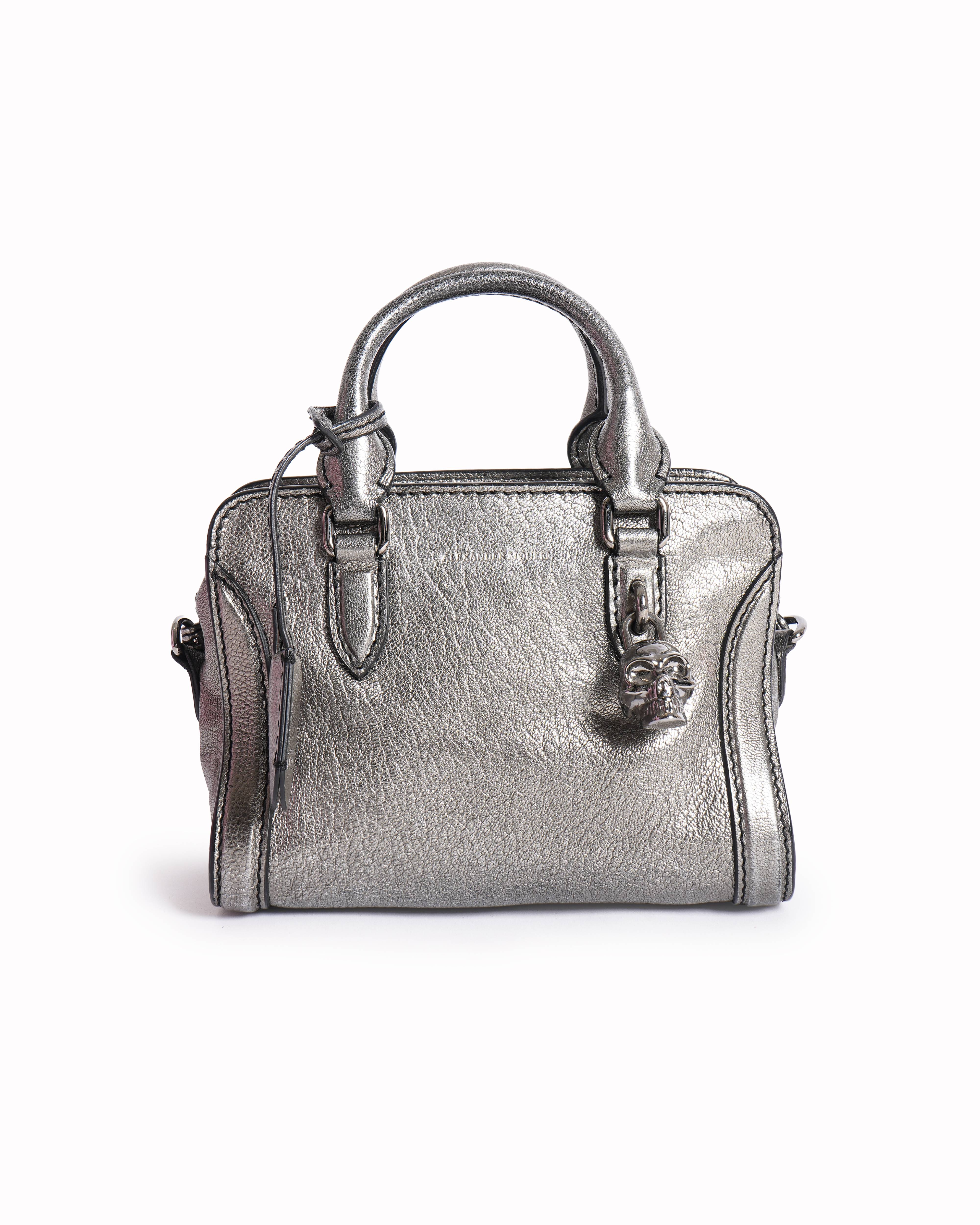 Alexander McQueen Metallic Leather Crossbody Bag