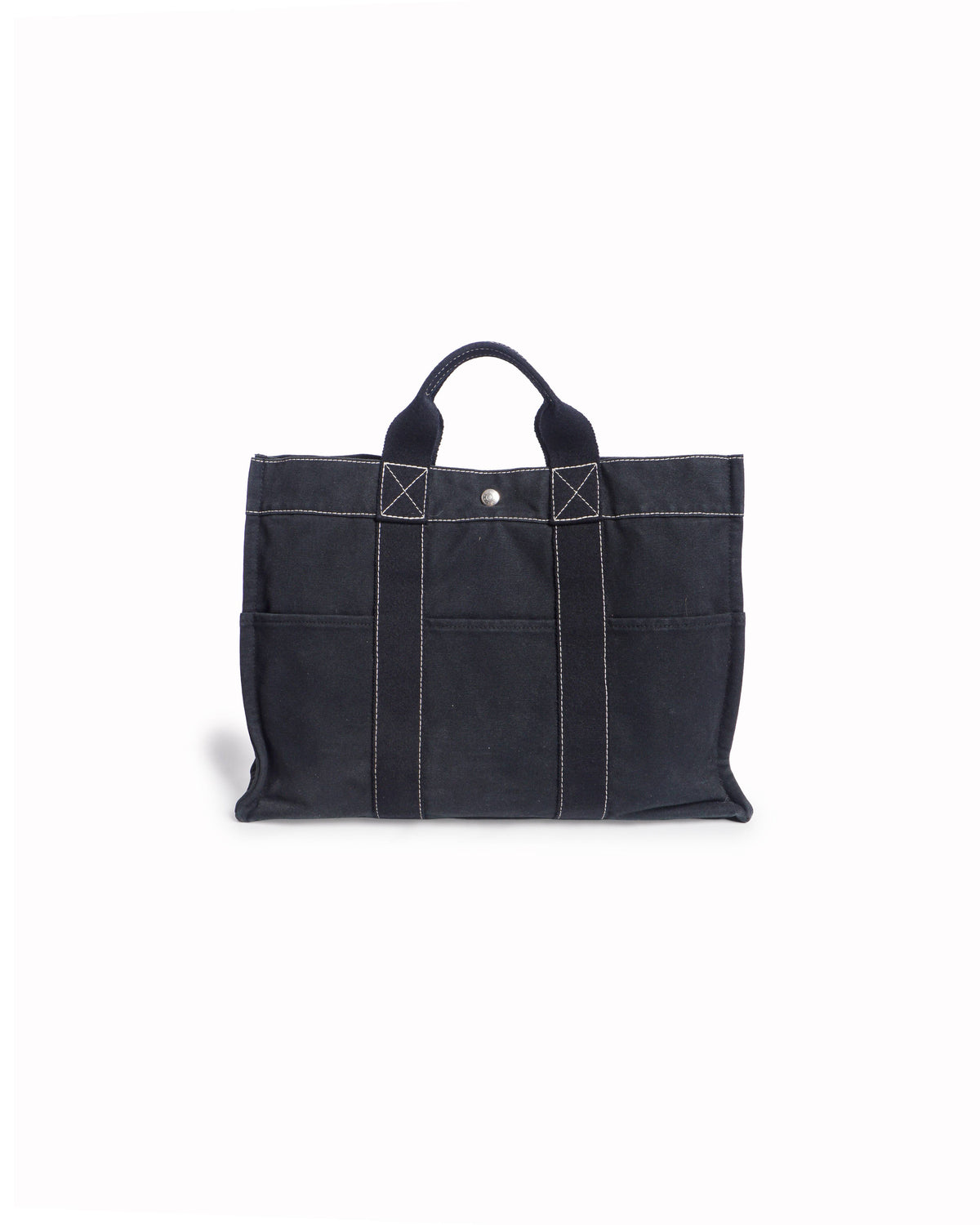 Hermès Black Canvas Fourre Tout Tote Bag