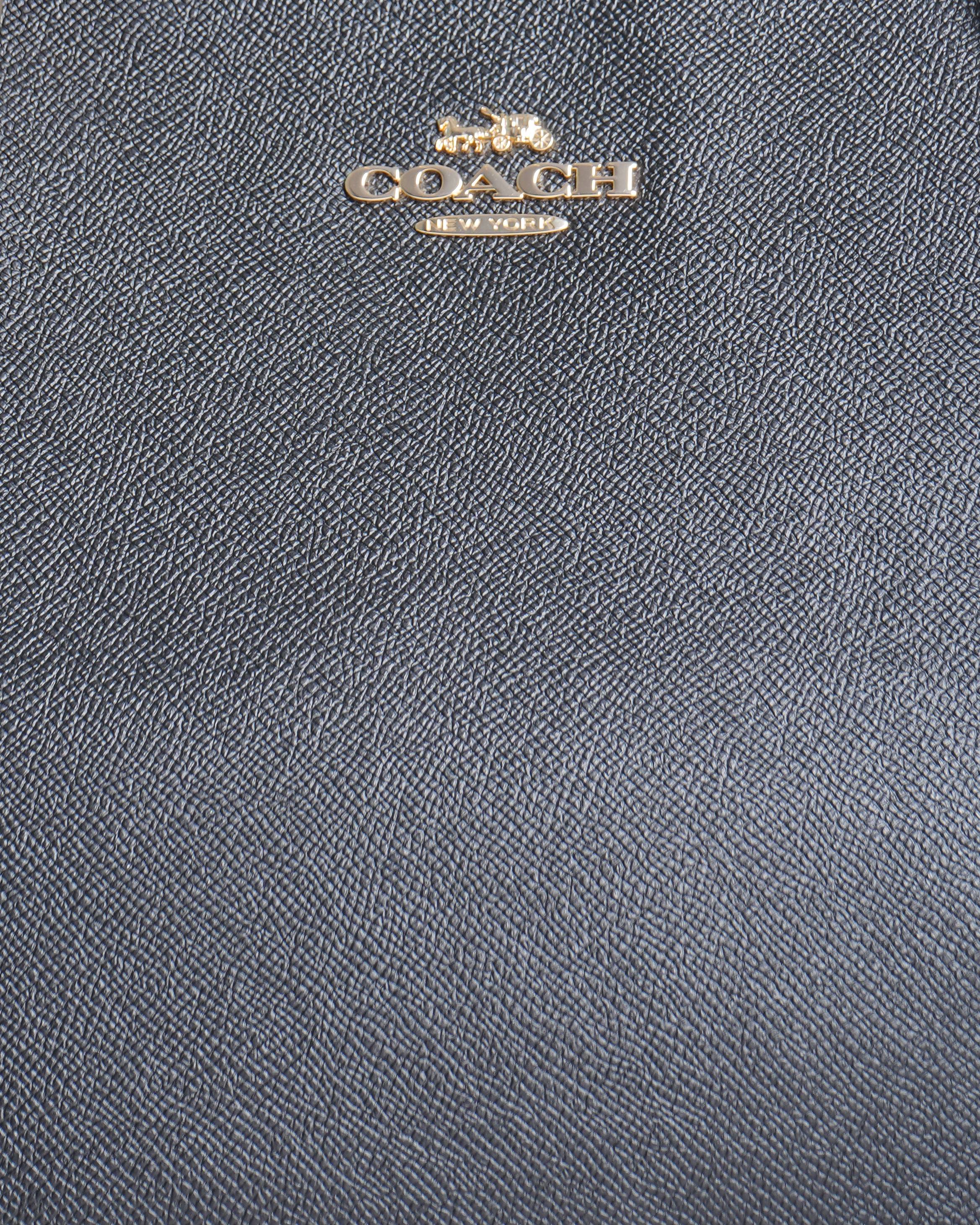 New Coach Gallery Leather Tote In Black