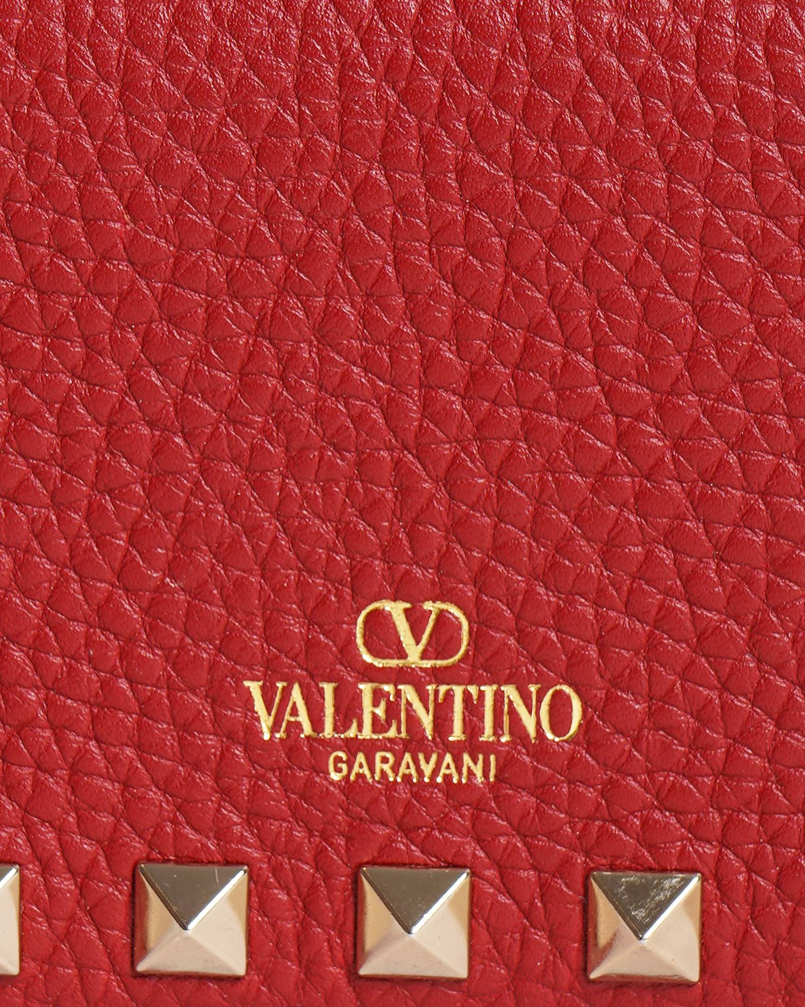 New Valentino Garavani Red Studded Wallet